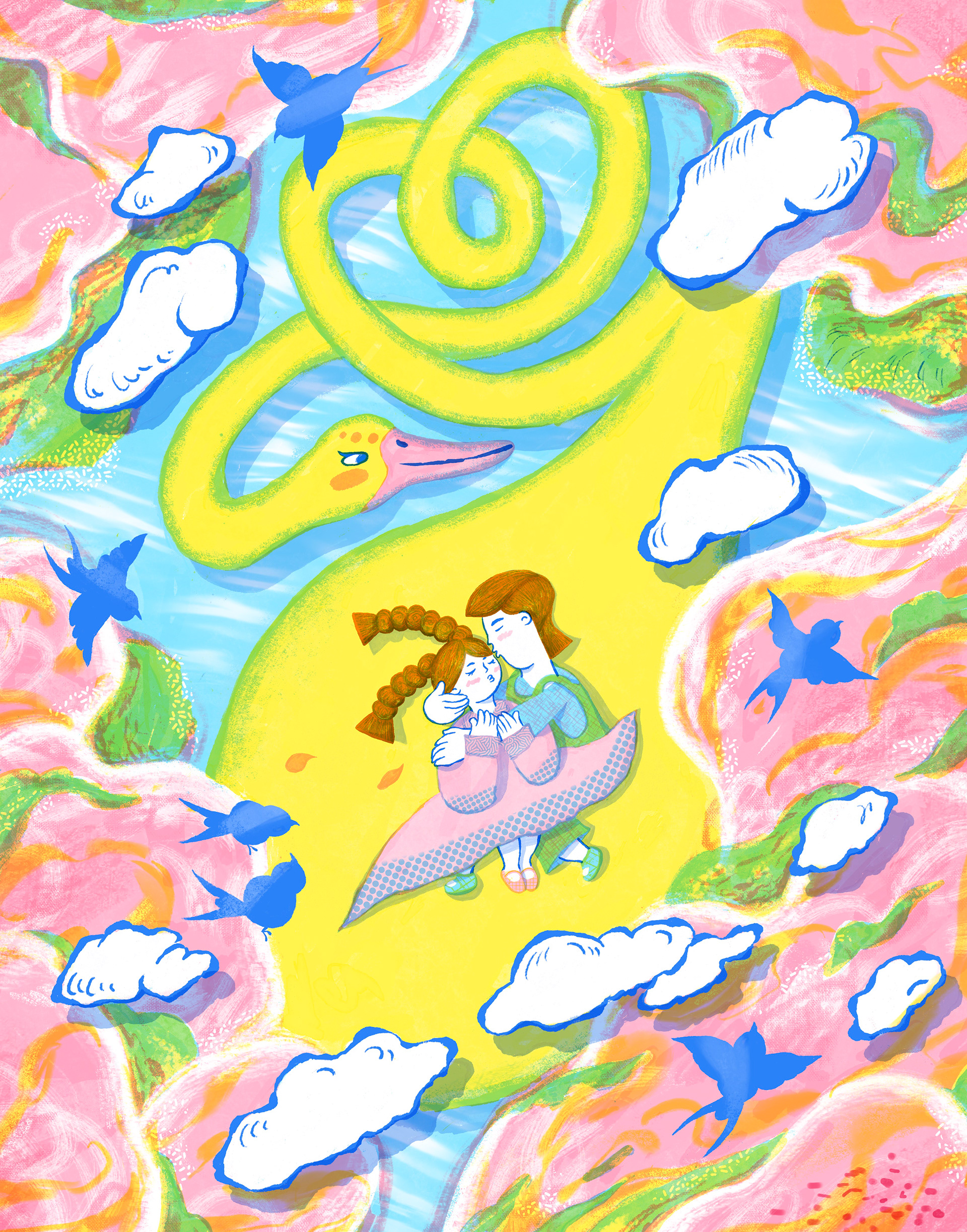 Sakura Fantasy I, Digital Media, 11 x 14in, 2023