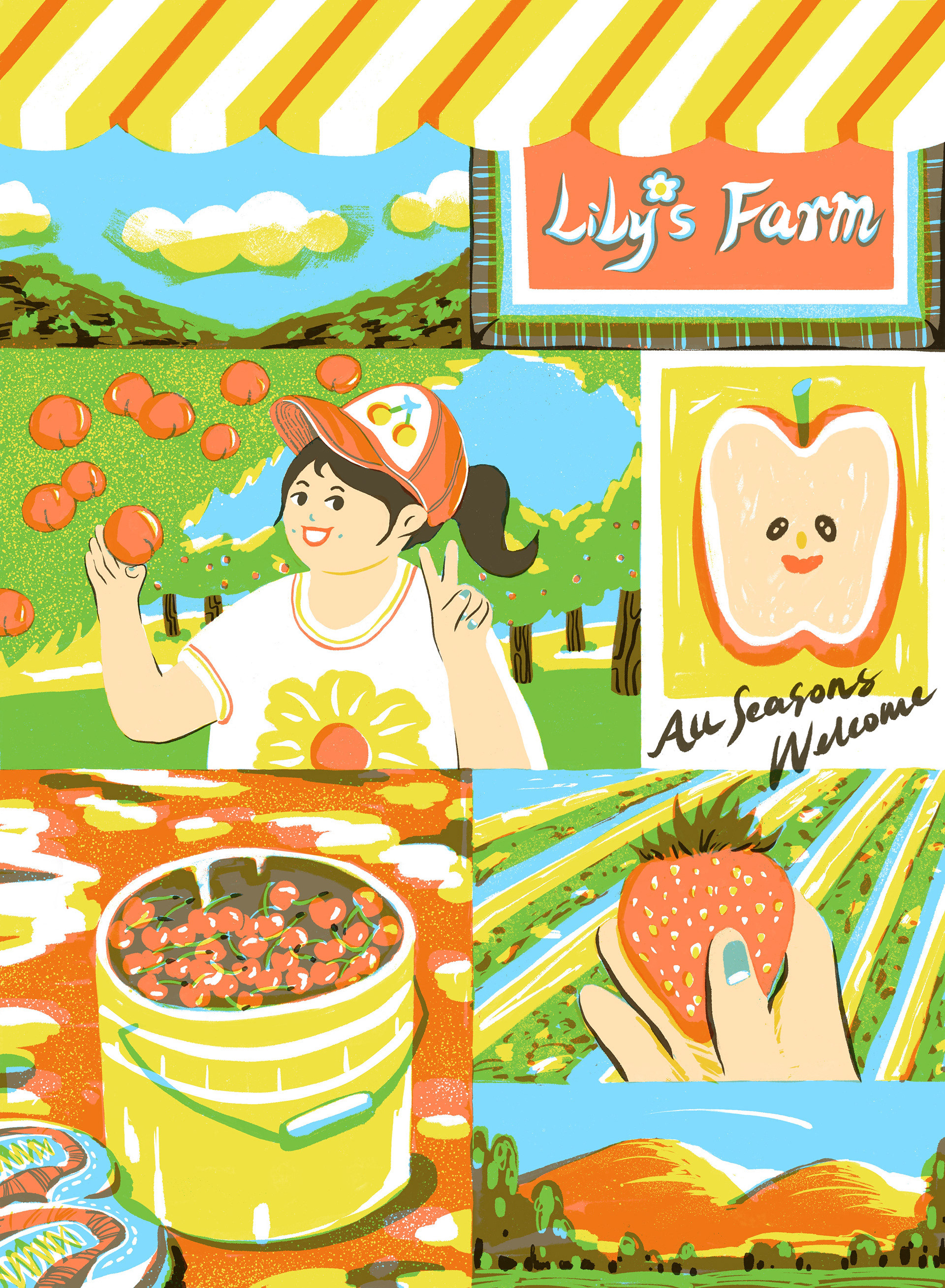 Lily's Farm, Digital Media, 11 x 15in, 2022