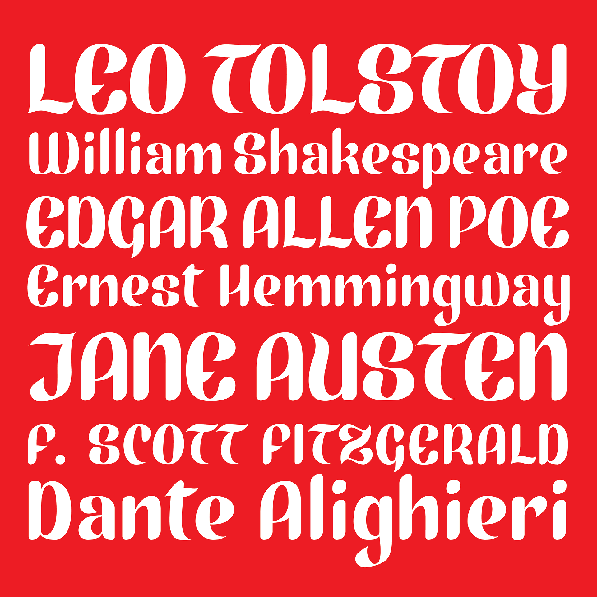 Typeface "Borzoi," 2023