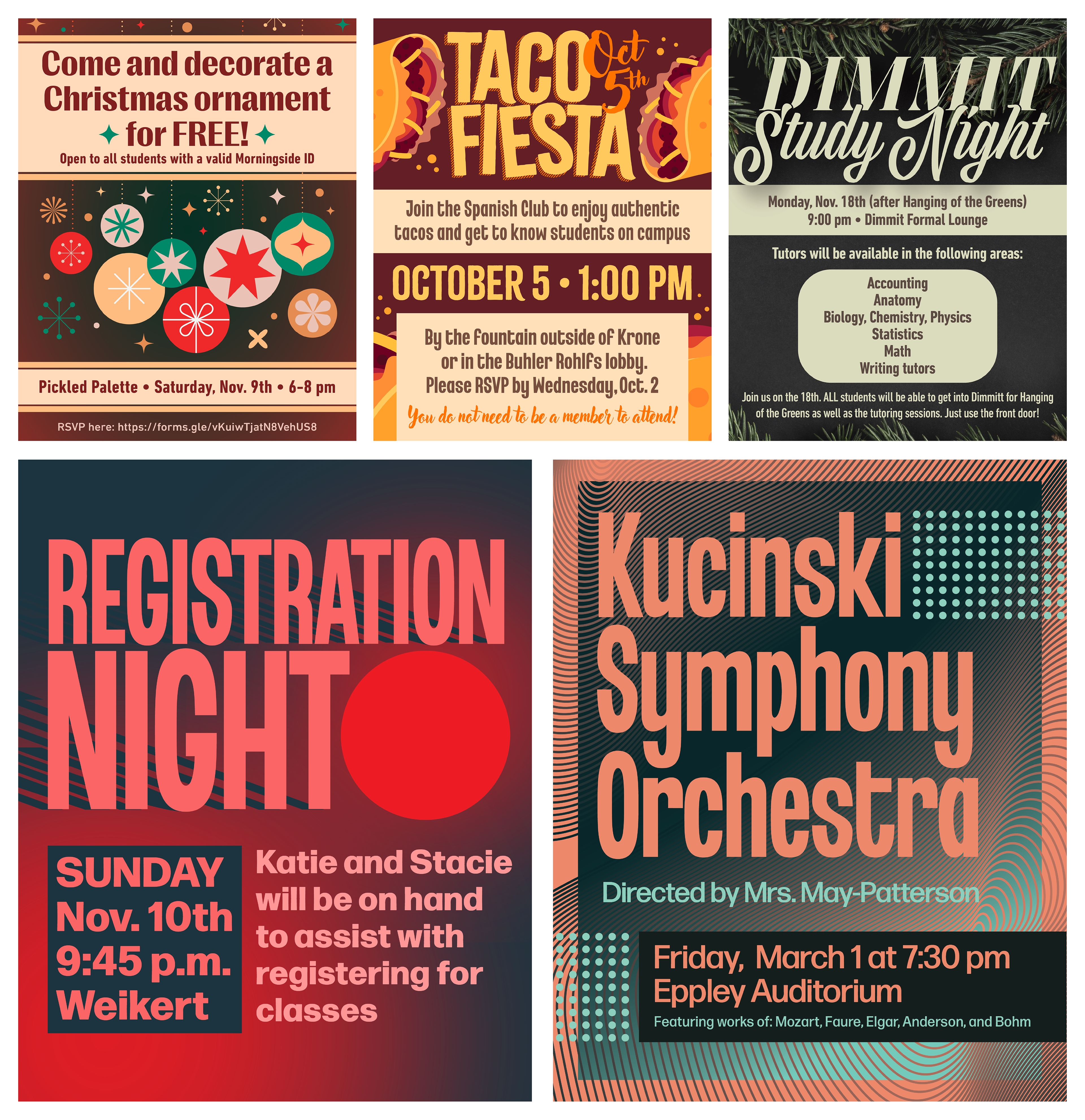 Event flyers, 2023-2024