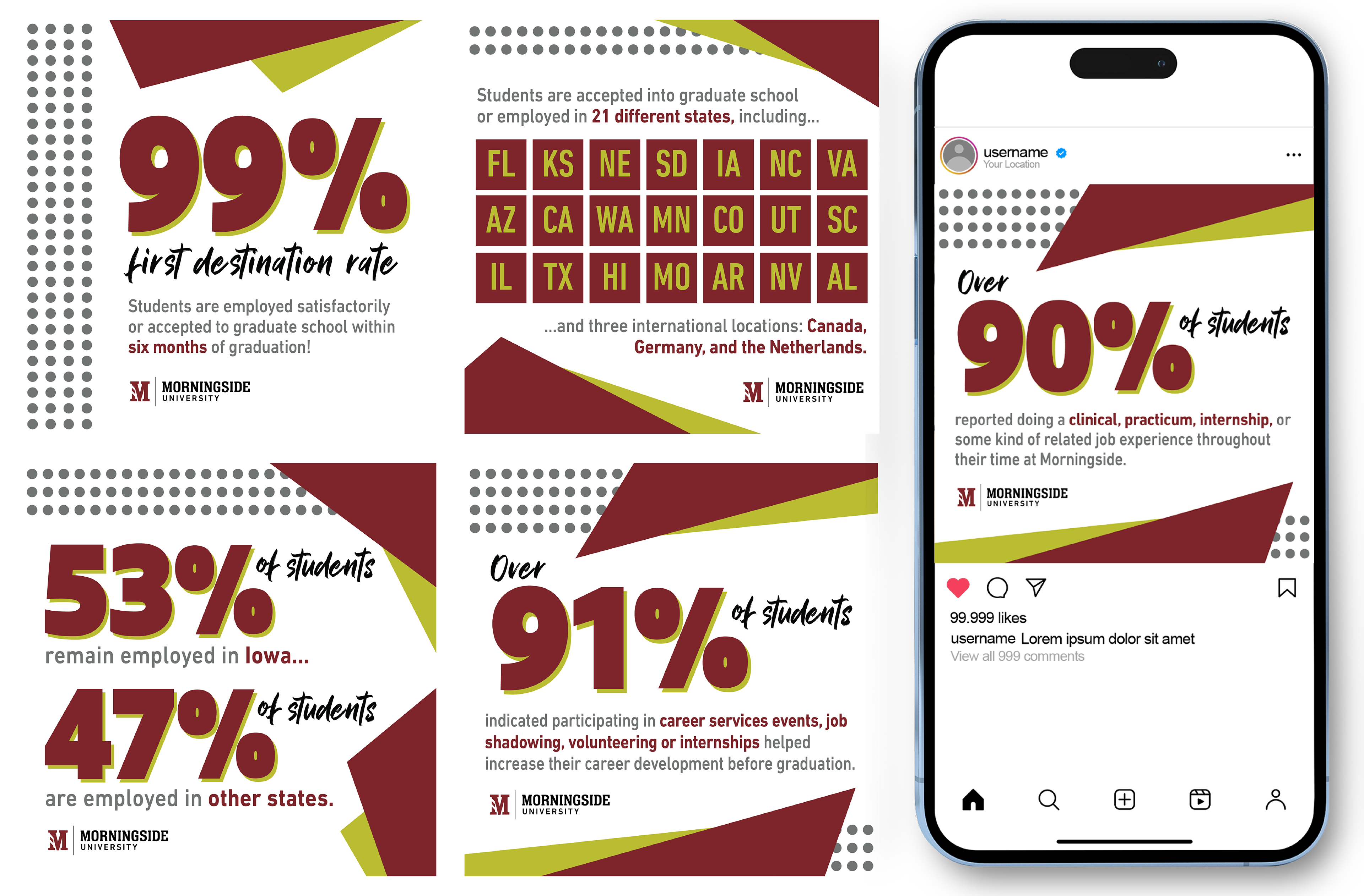 Social media graphics, 2024