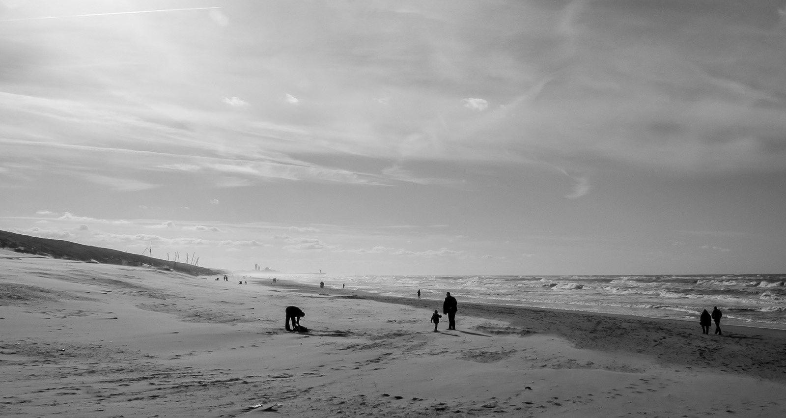 Mensen op het strand