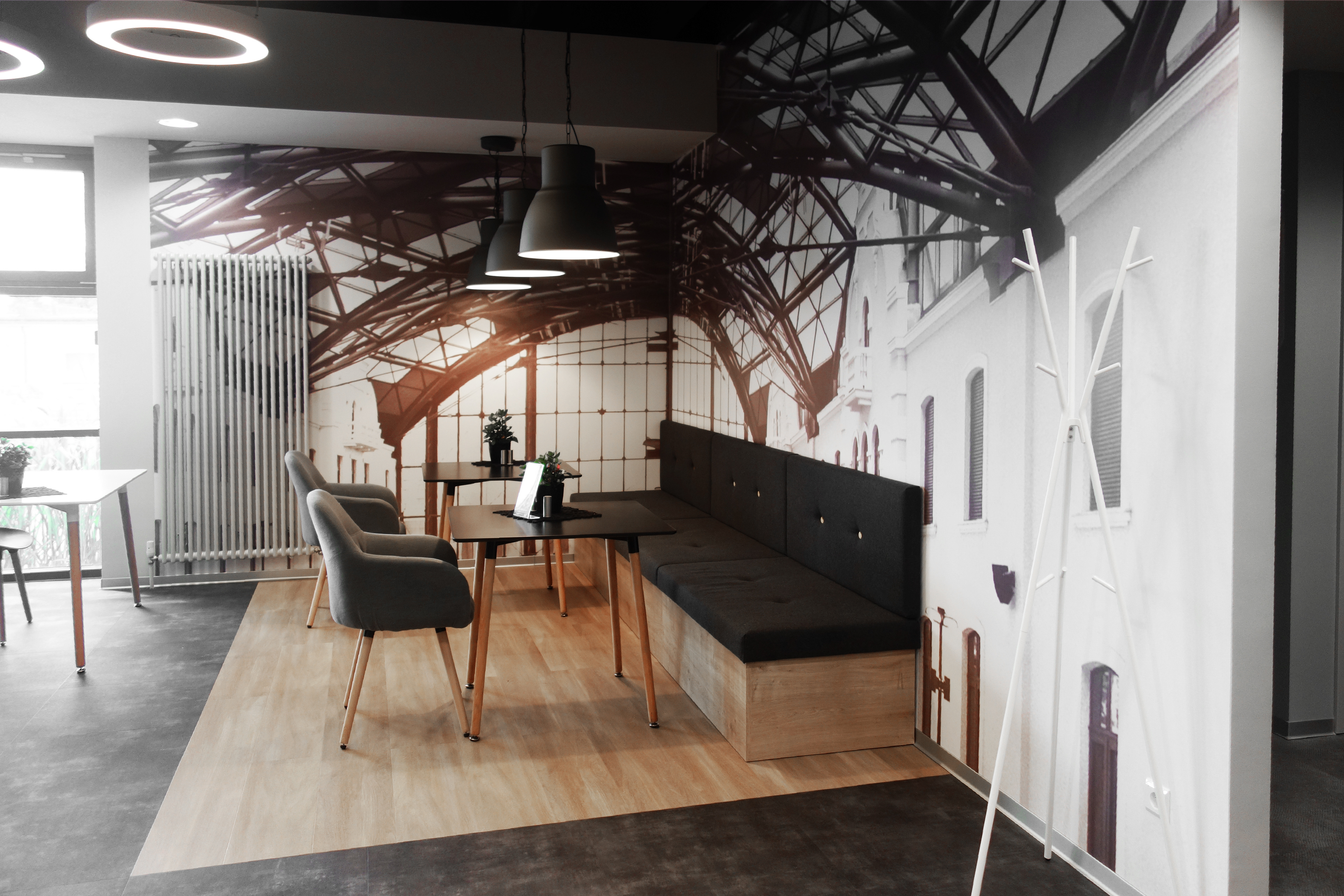 Fototapeta w restauracji