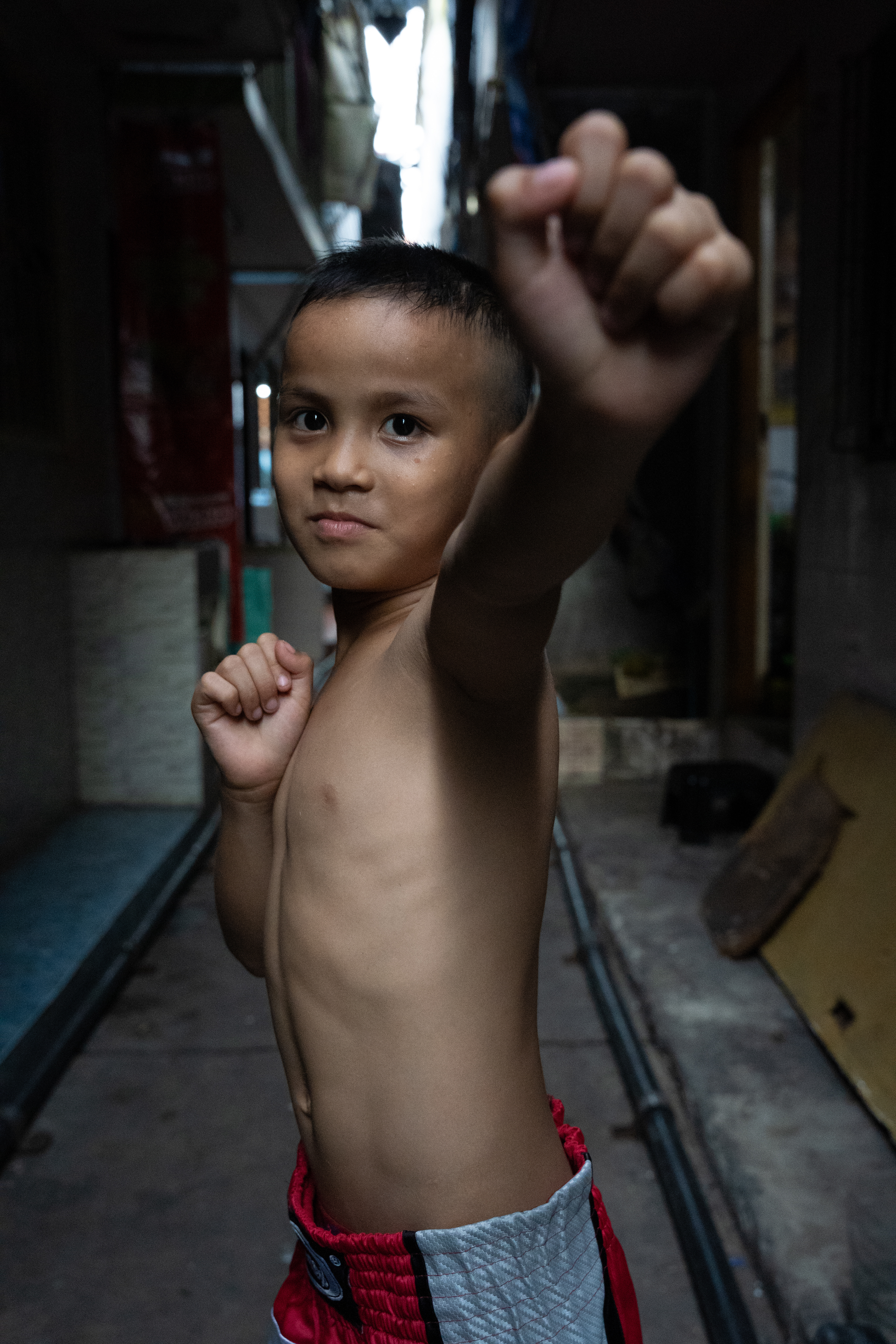 Bas is an 8 year old Muay Thai Fighter