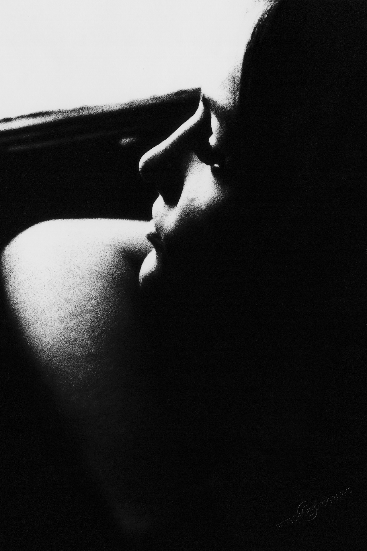 At the window
