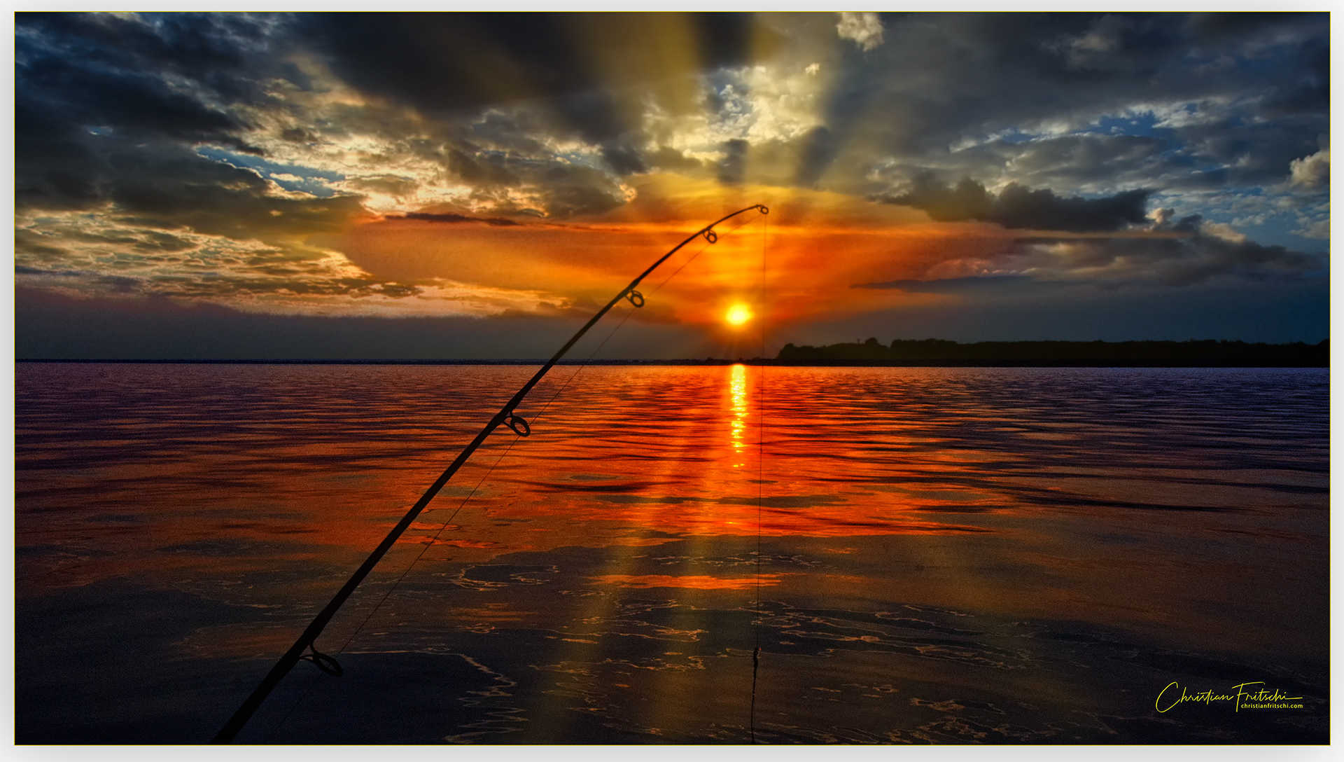 End of the day on Lac Saint-Pierre, Qc
