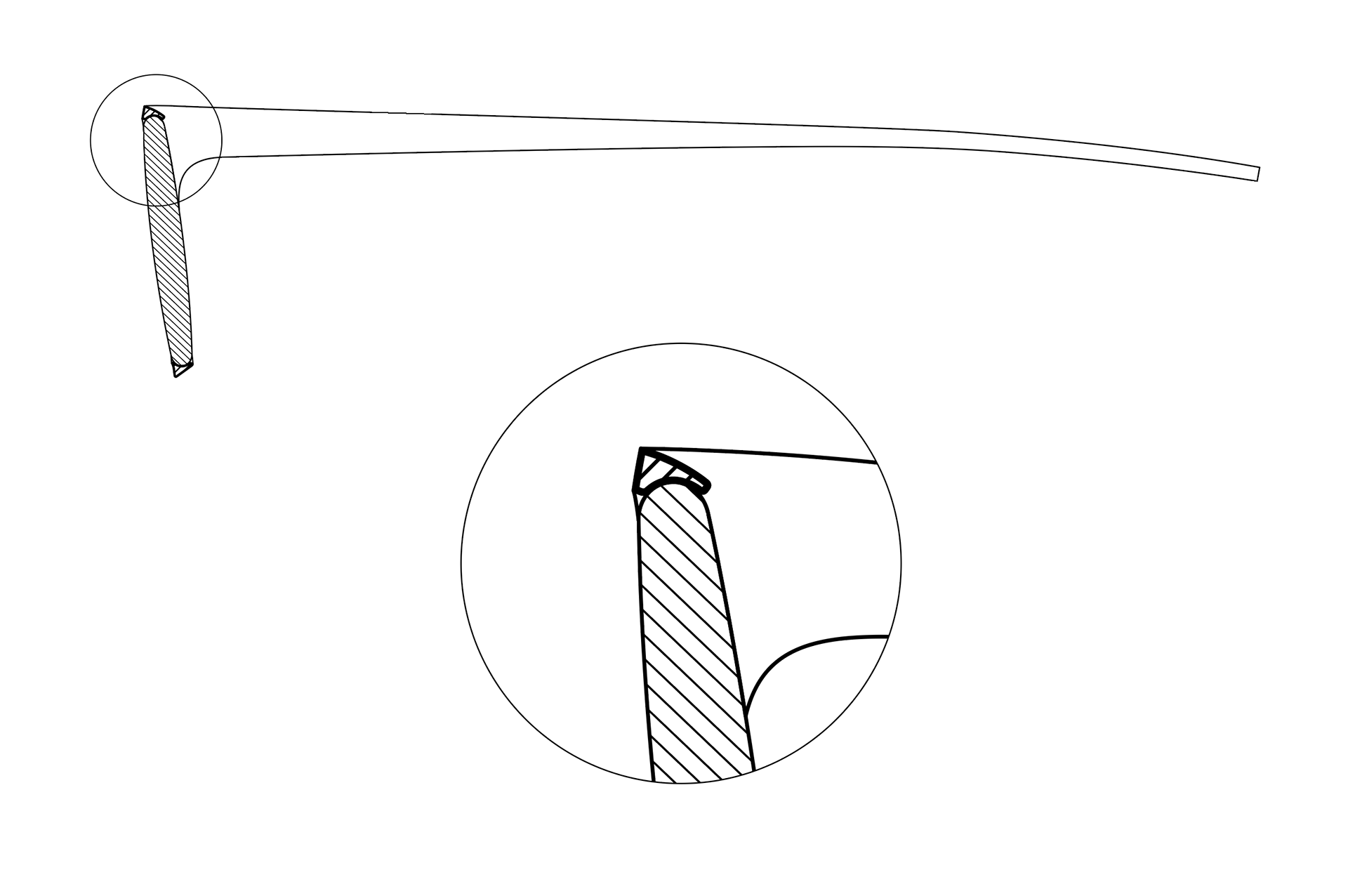 CROSS-SECTION WITH LENS
