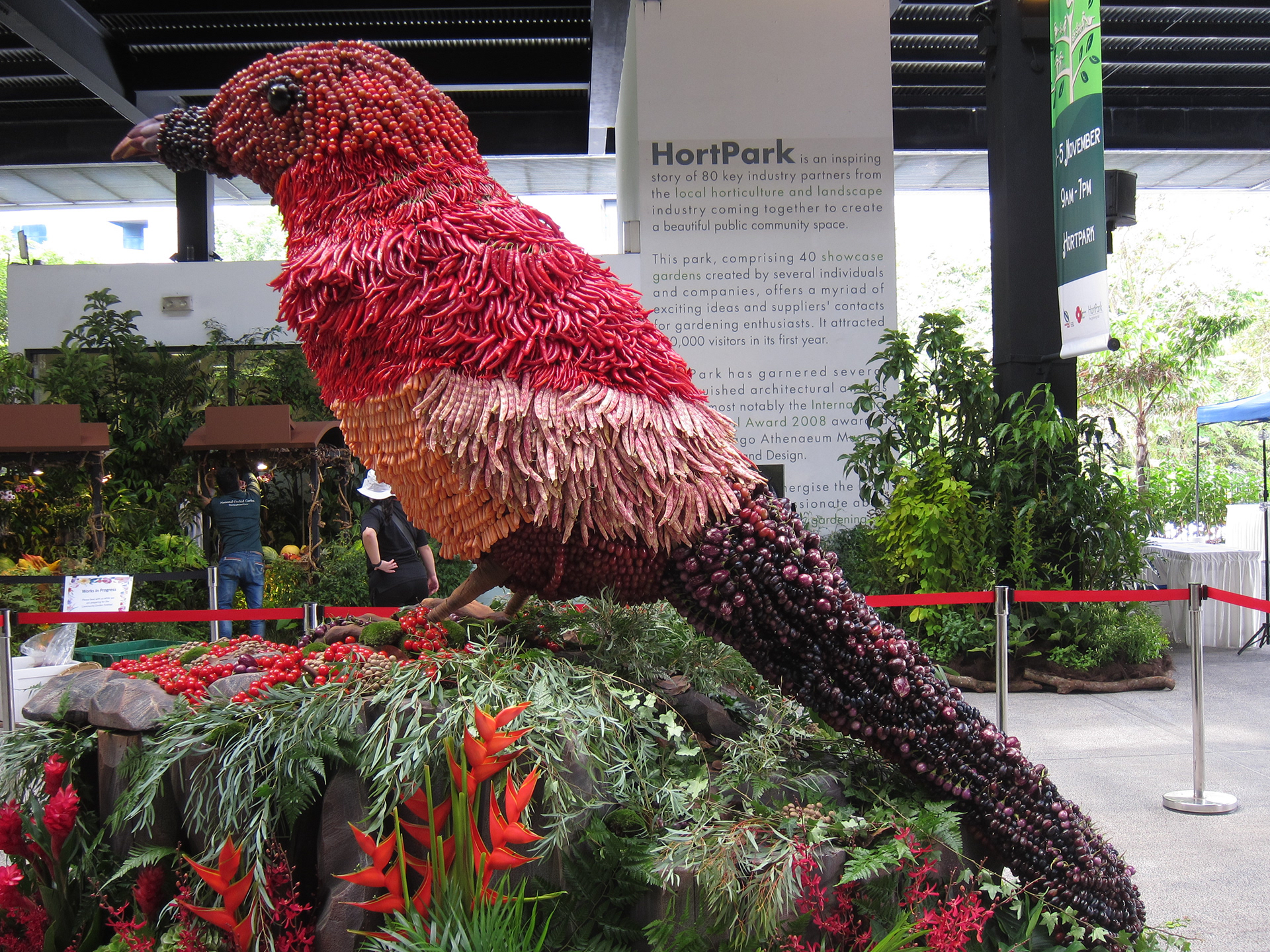 "Edible Sun Bird Sculpture" - Singapore 