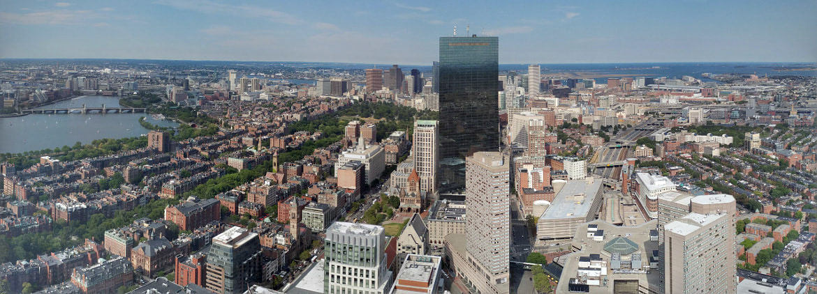 View of Boston from the Prudential Tower.