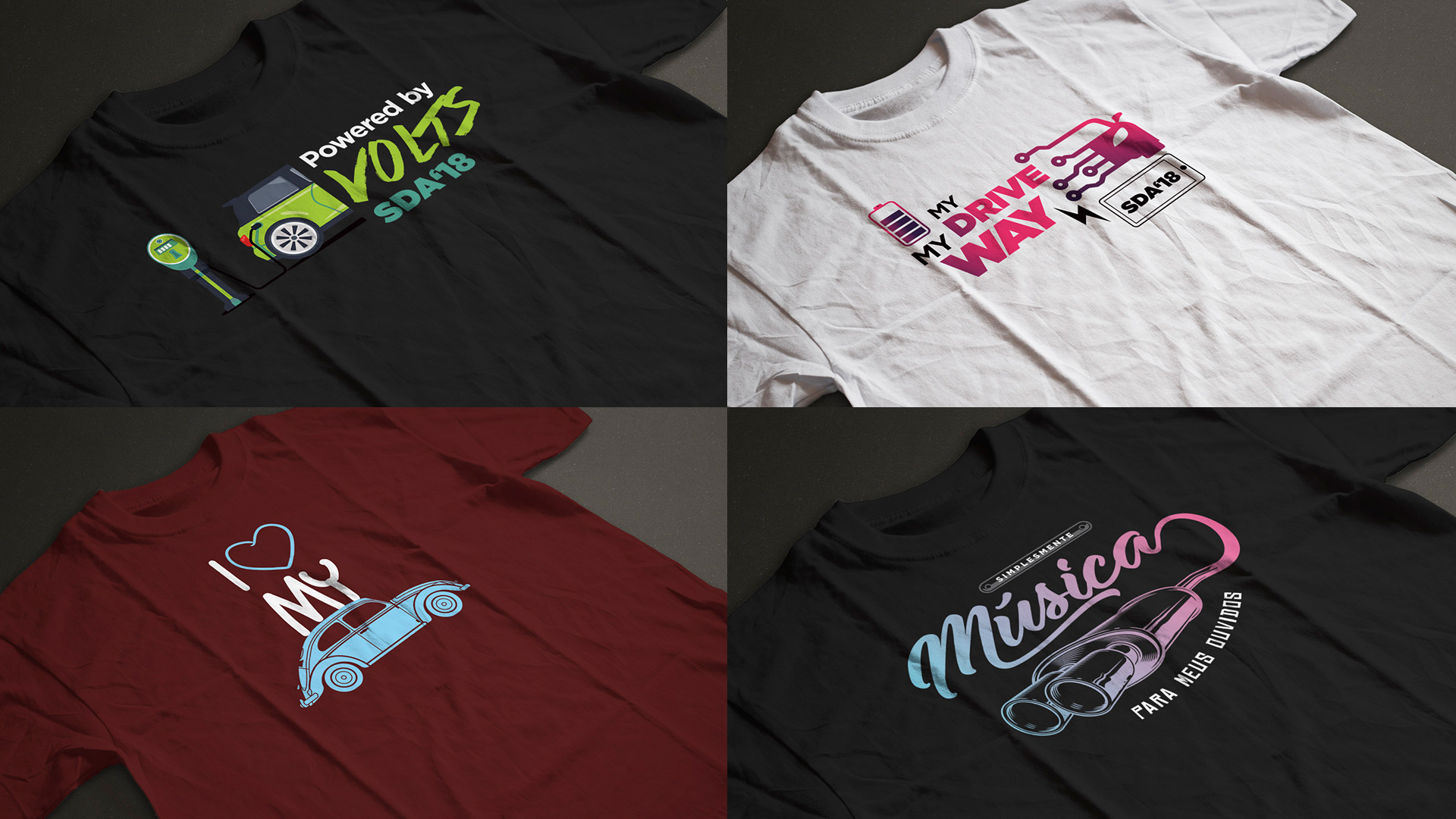 Camisetas para o Salão do Automóvel 2018
