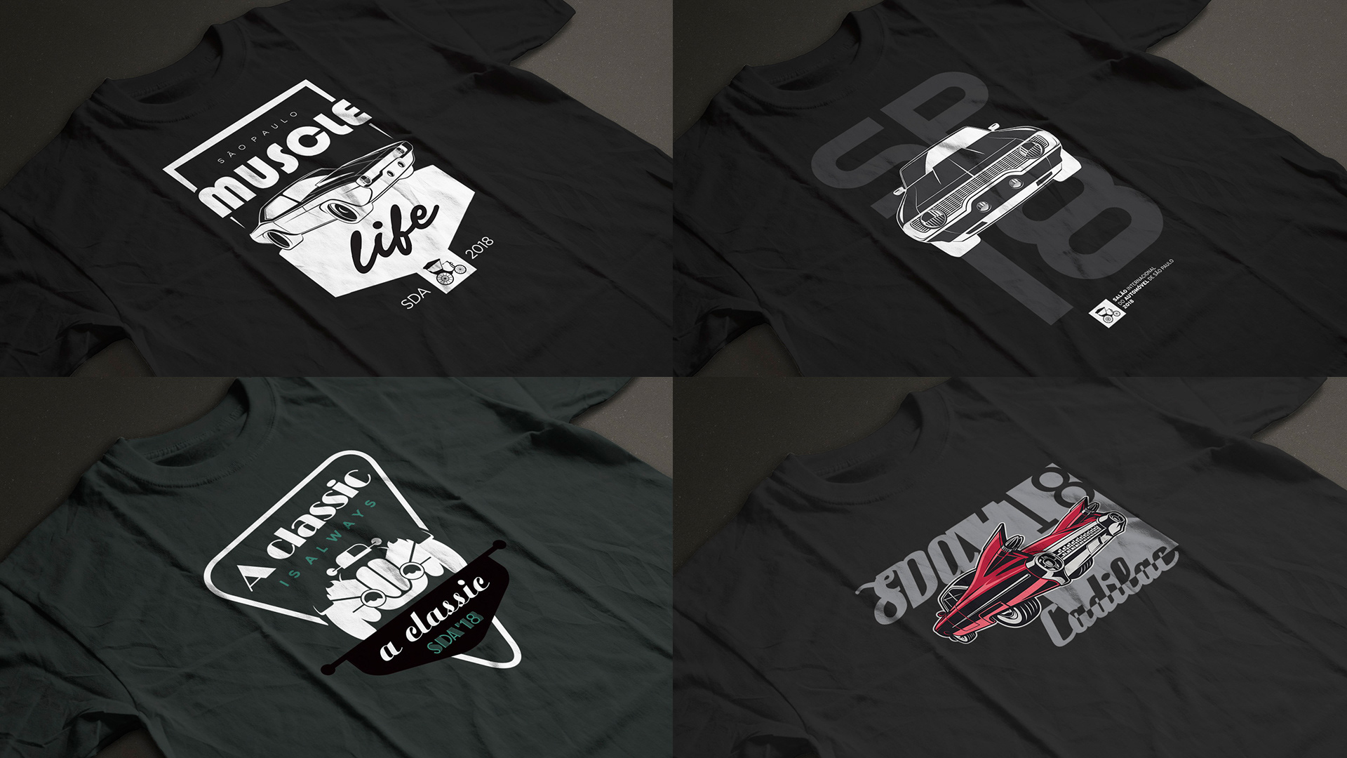 Camisetas para o Salão do Automóvel 2018
