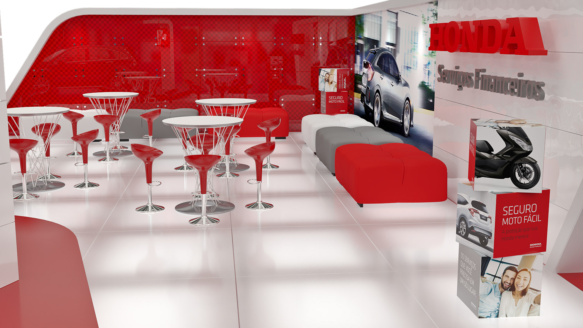 Concept de Stand da Honda em 3D