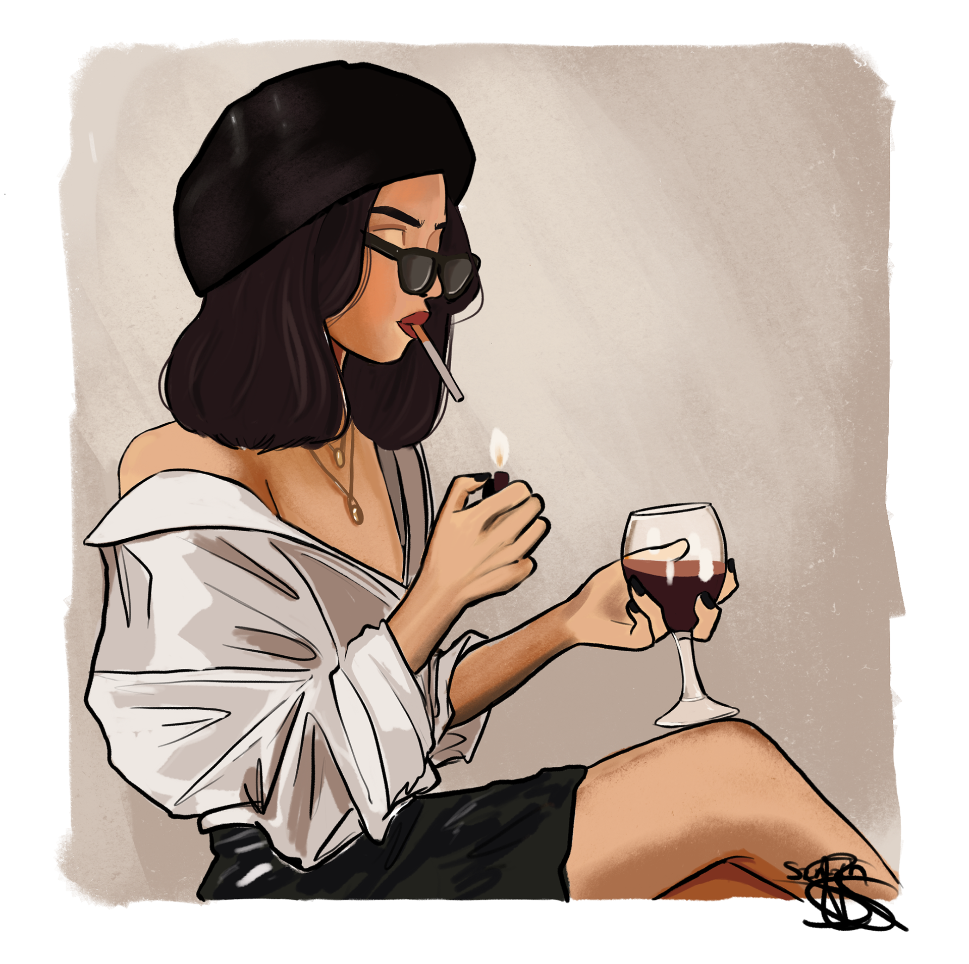 Etude d'après photographie