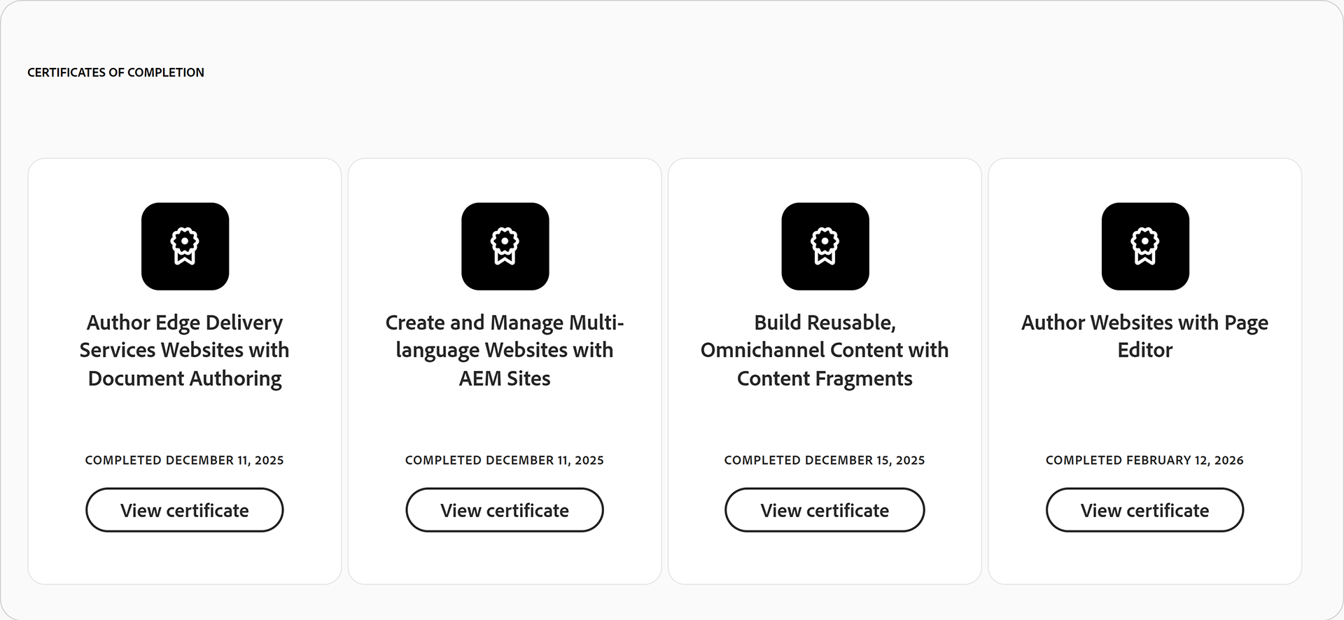 Adobe Experience League Awards - AEM Sites