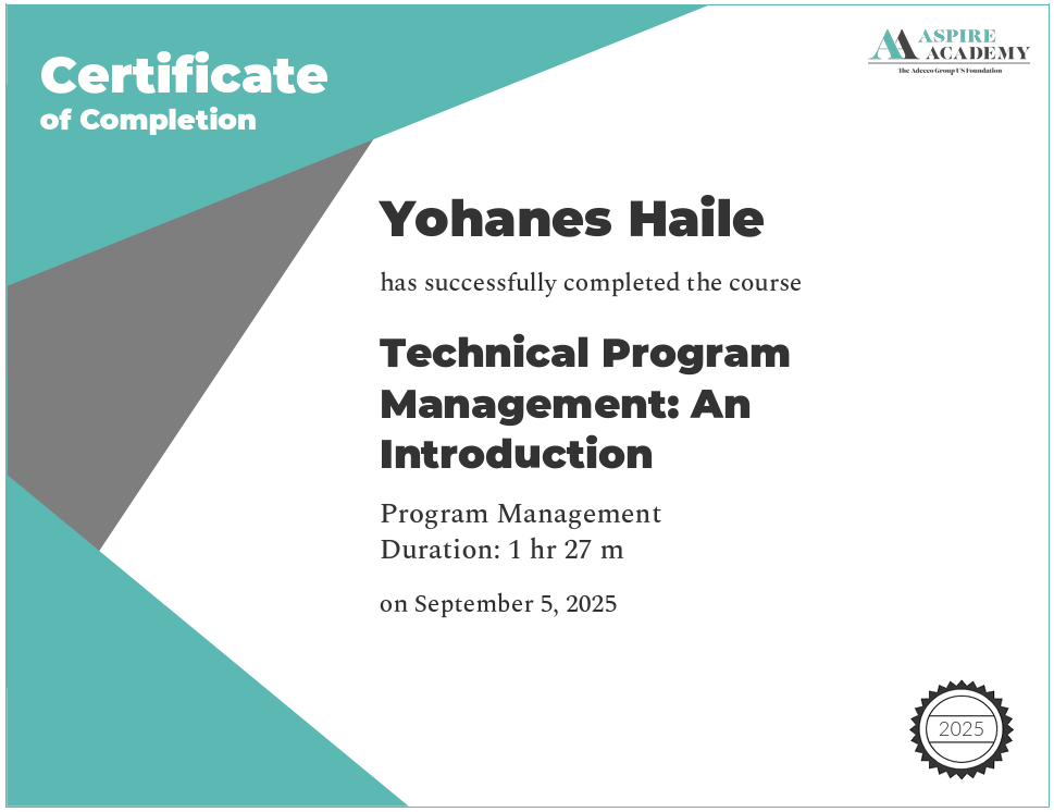 Technical Program Management