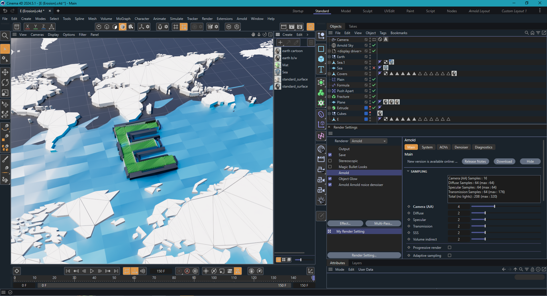 Cinema 4D Scene + Render Settings