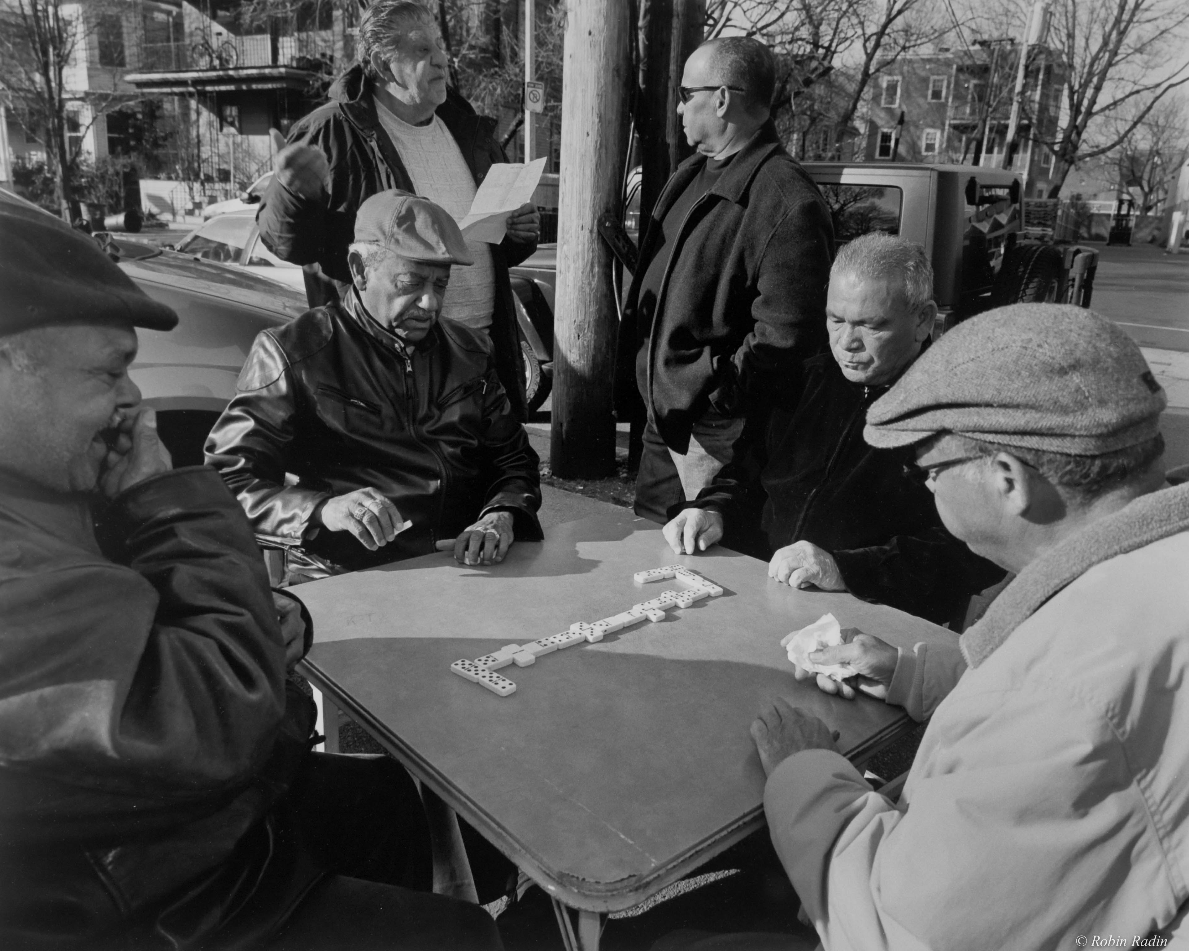 Dominoes, Hyde Square, Jamaica Plain, MA.