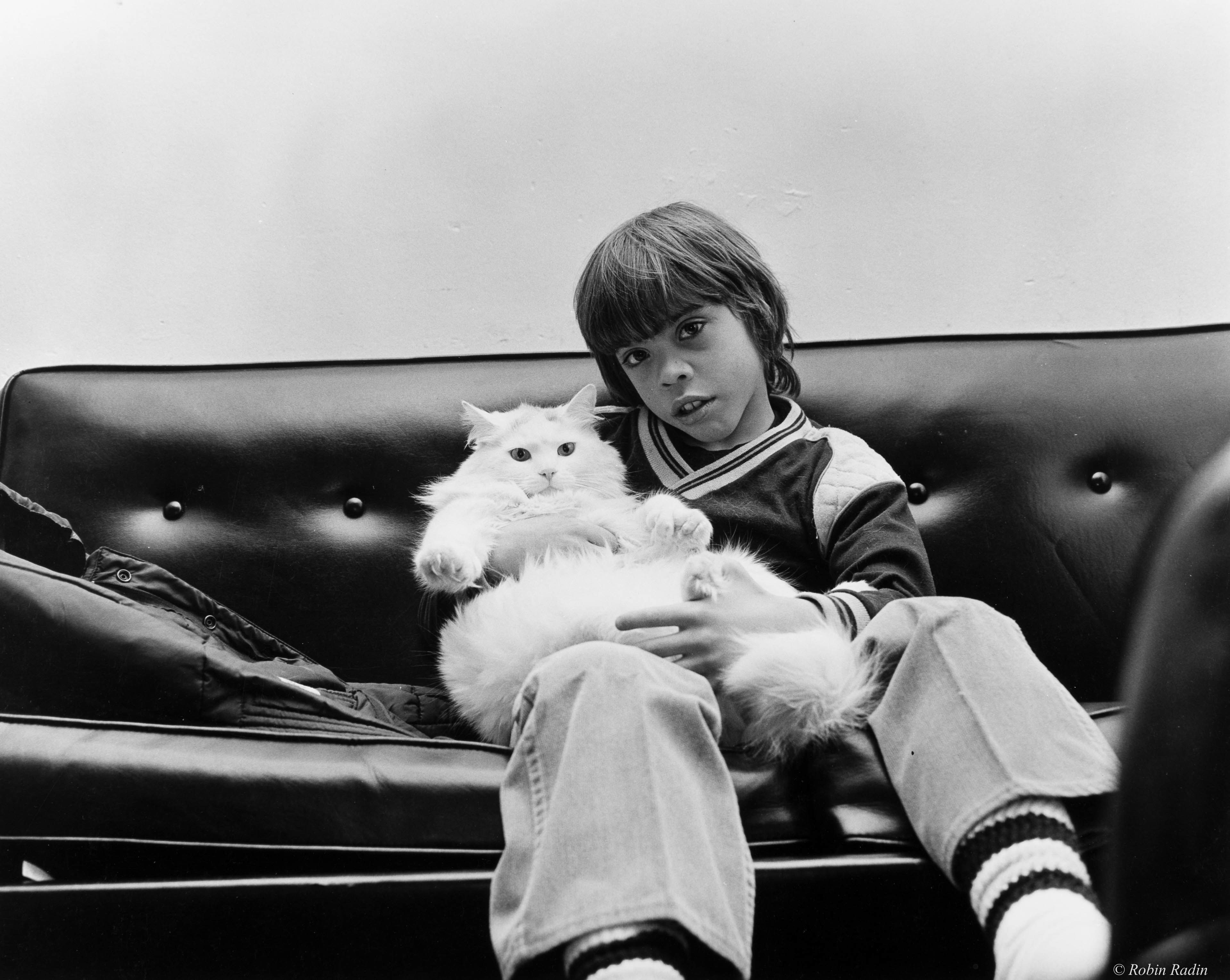 Luis and His Cat, Jamaica Plain, MA.