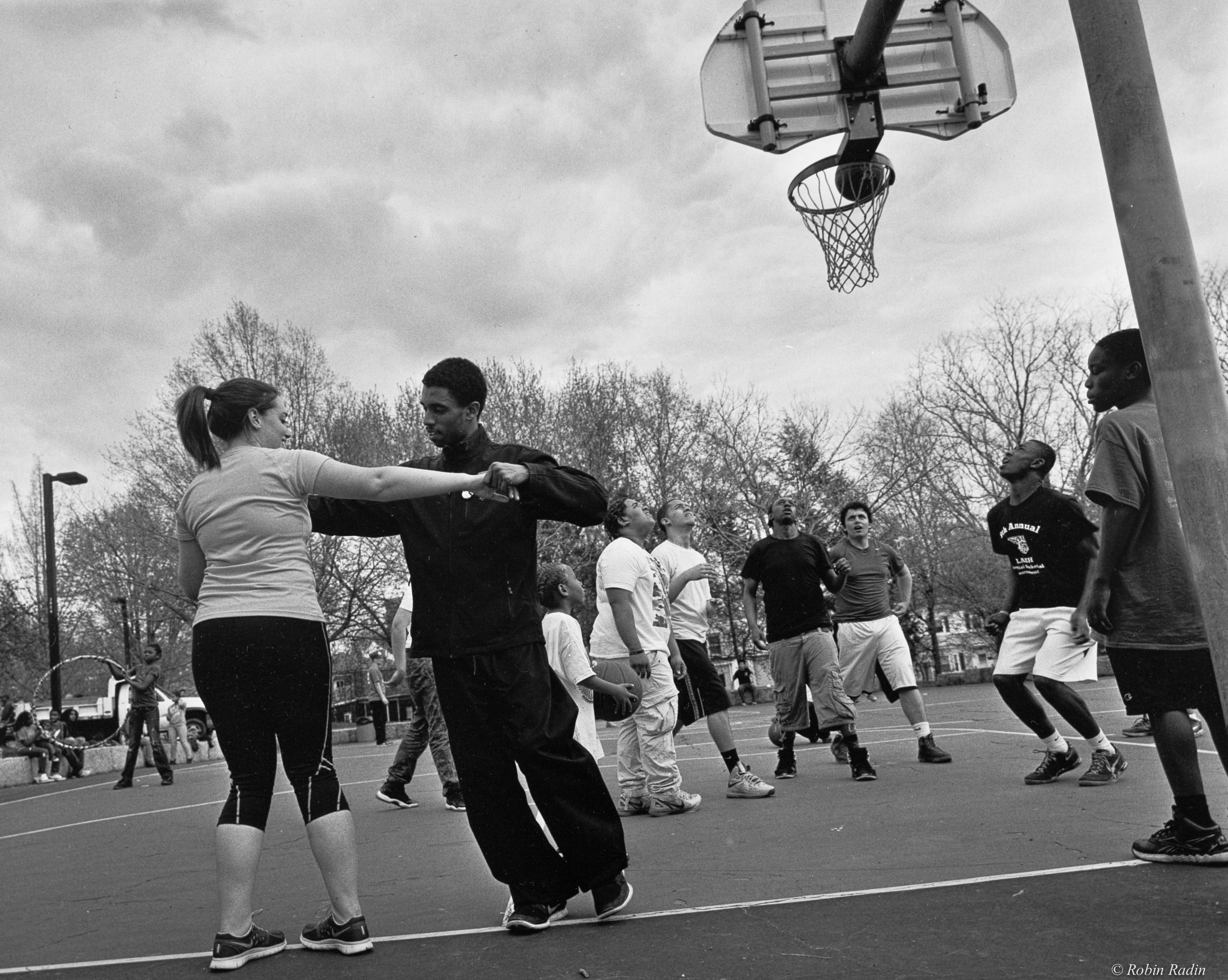 Court, Southwest Corridor Park, Jamaica Plain, MA.