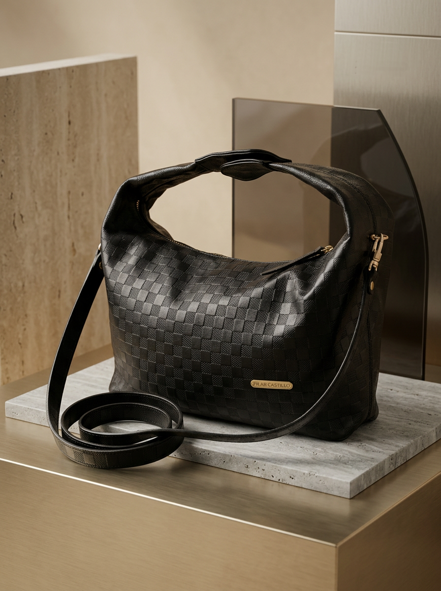 Bolso cuero negro · $ 280.000