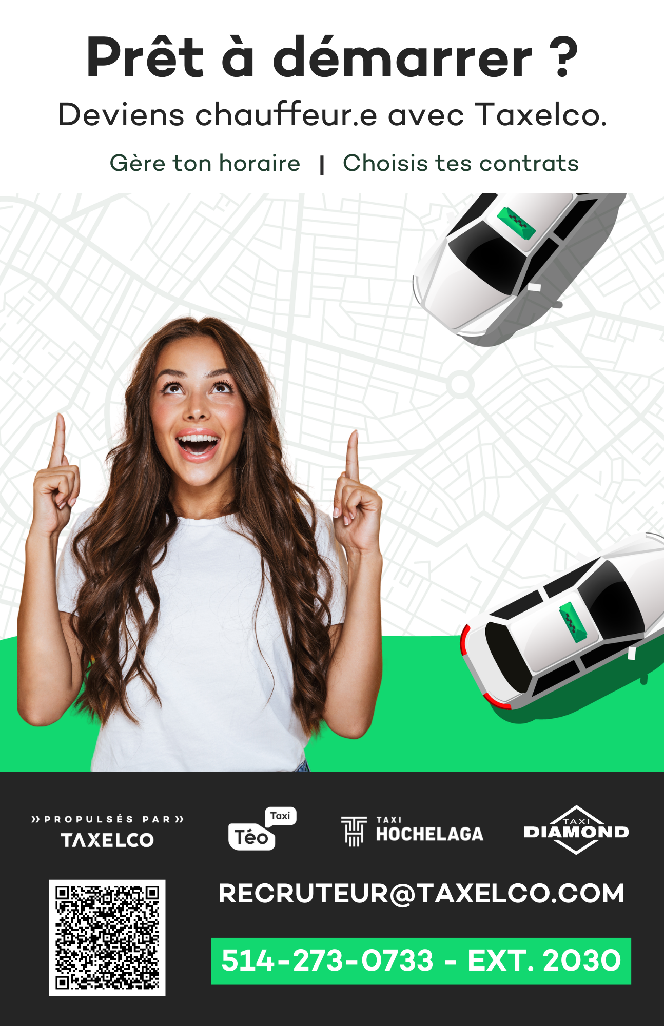 Affiche recrutement chauffeurs / Canva / 2021