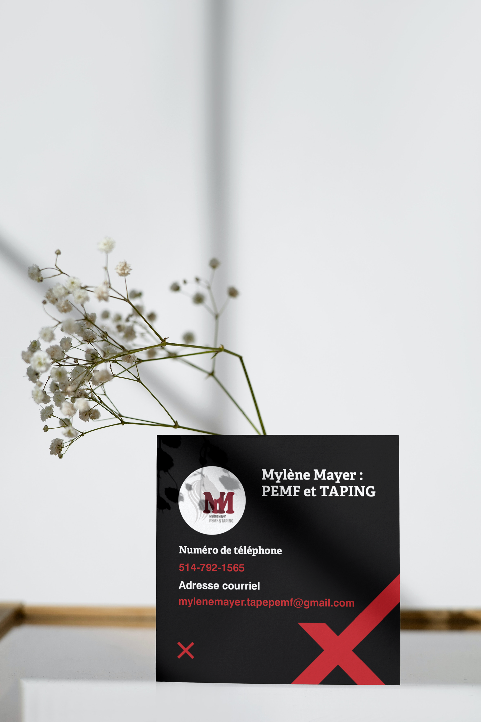 Conception carte d'affaire / Adobe InDesign / 2022