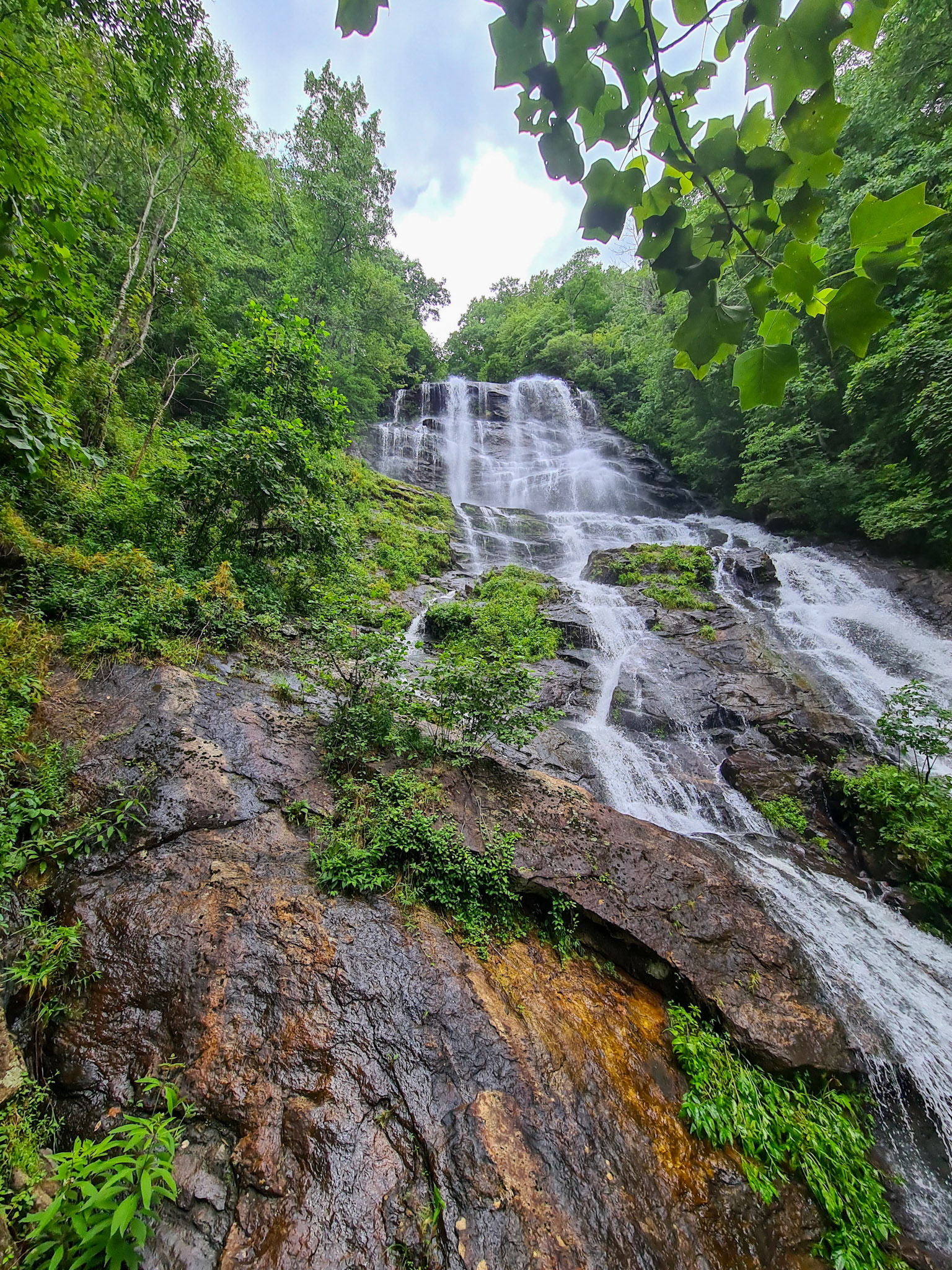 Amicalola falls - det var lige her Elena og Stefan gik