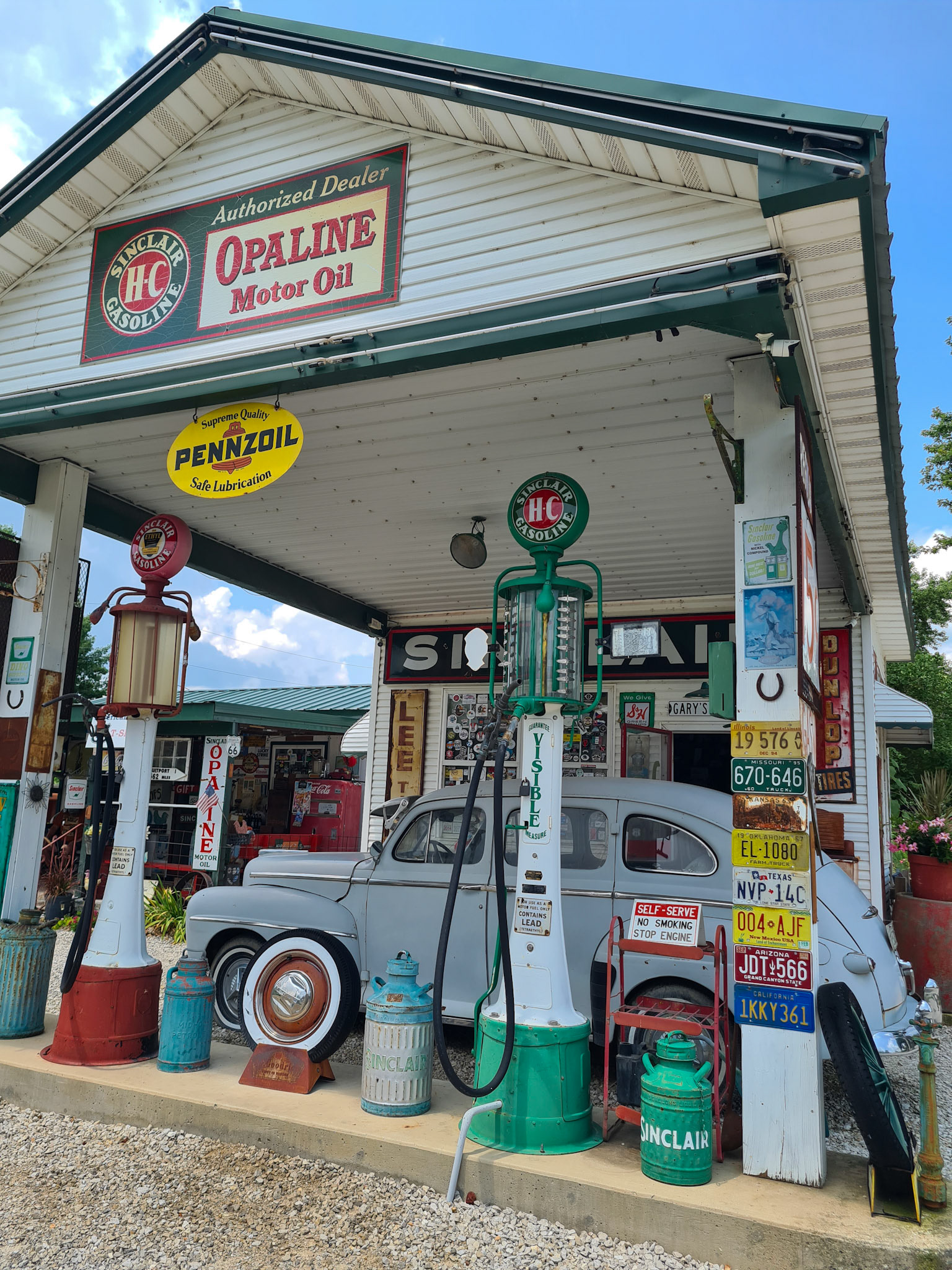 Den gamle Sinclair tankstation ved Paris springs