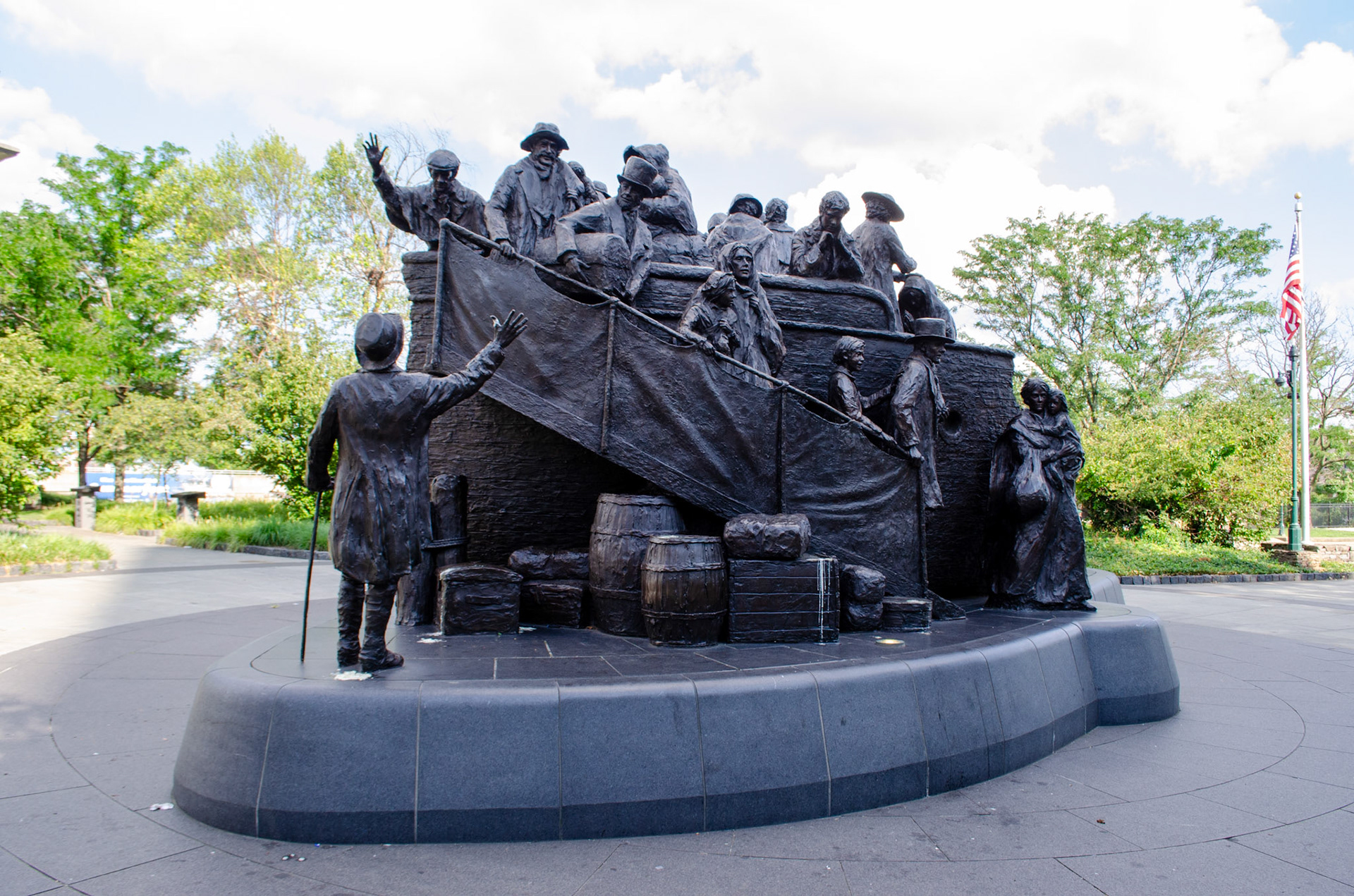 Penns landing - skulptur