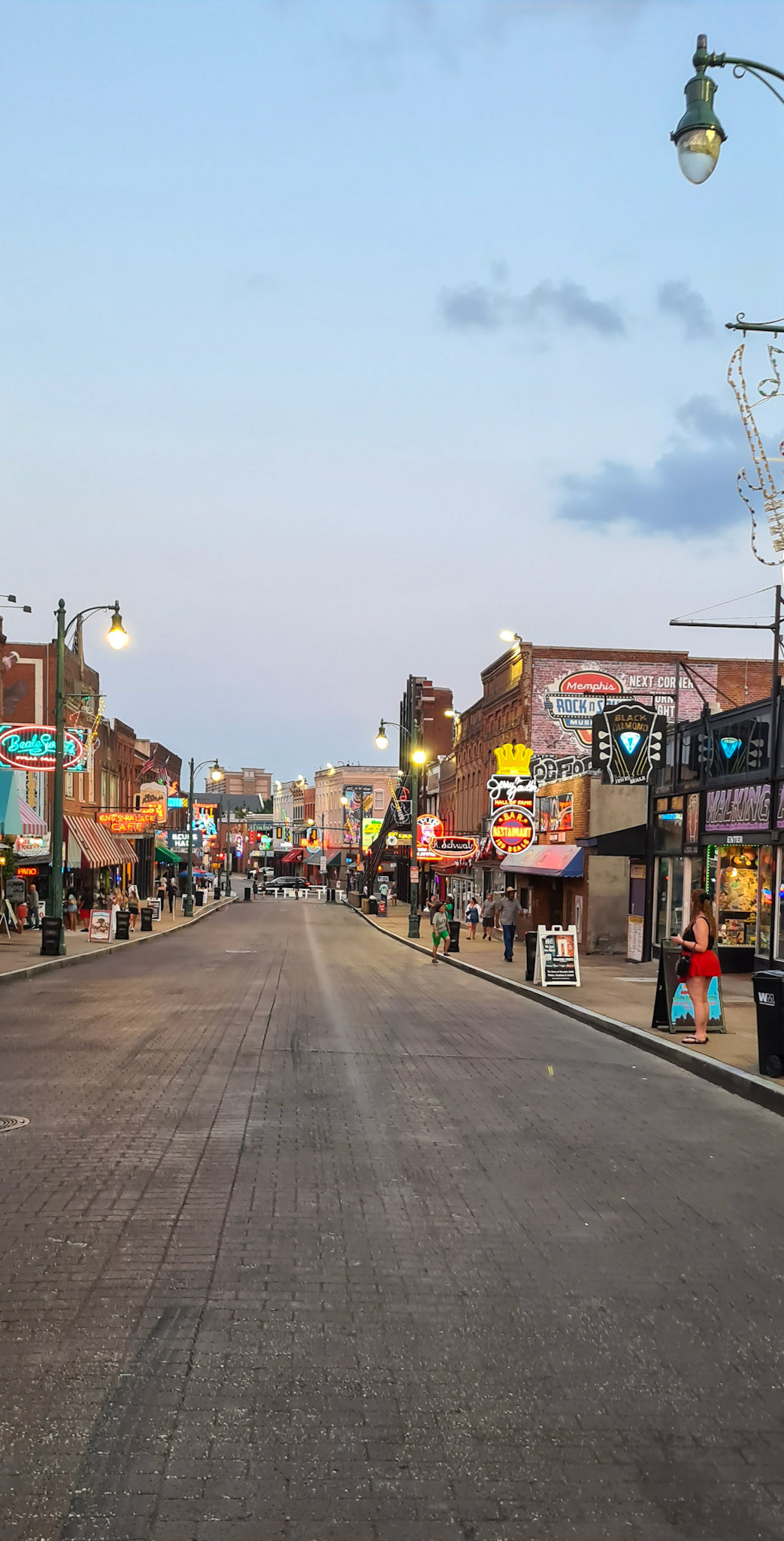 Beale street på en mandag aften