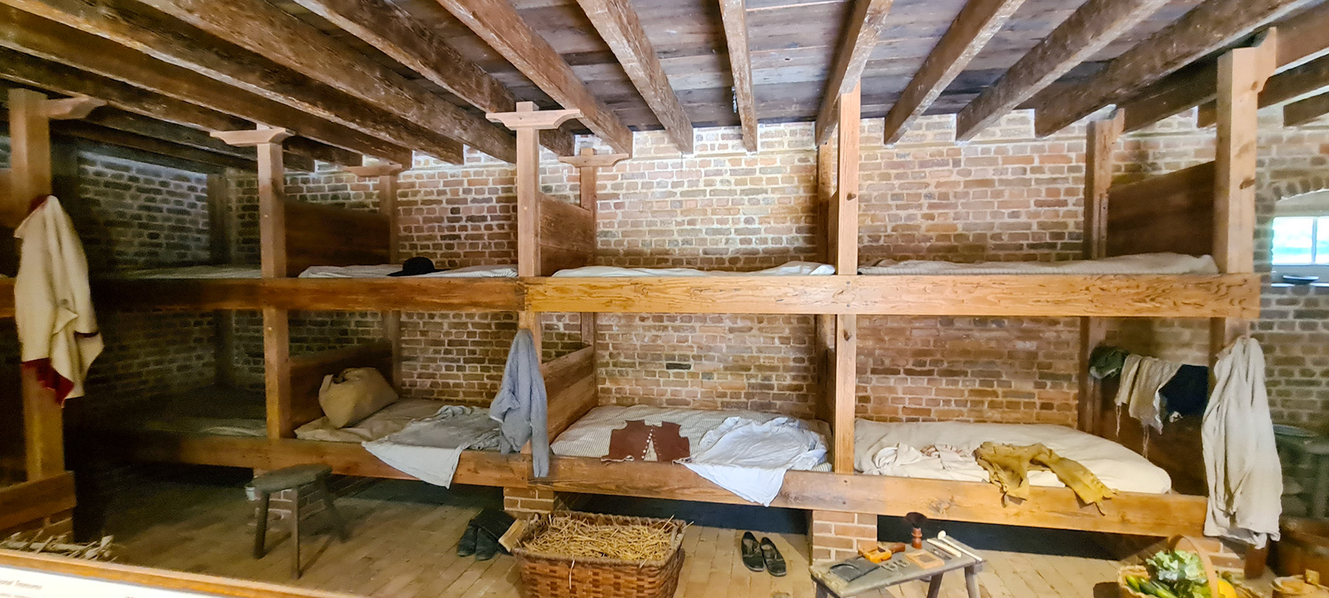 Slavebolig på Mount Vernon - væsentligt større end på Monticello