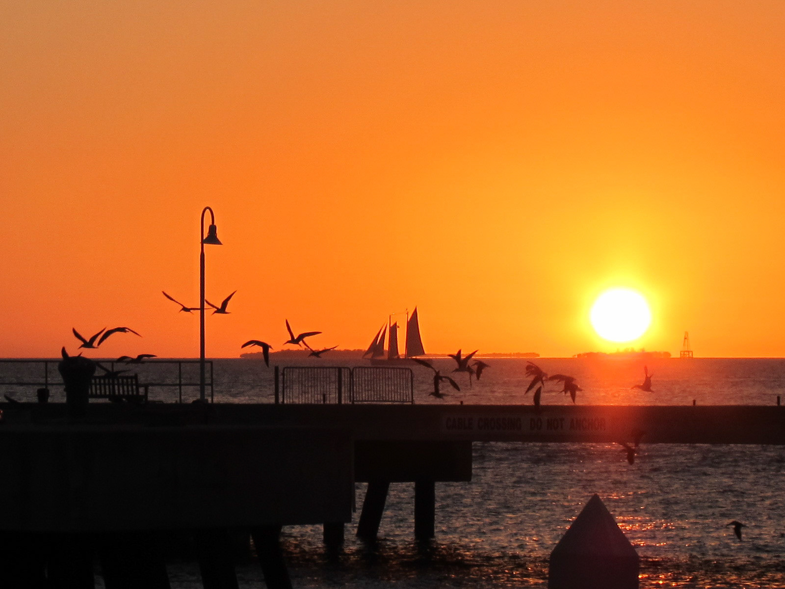 Den berømte solnedgang i Key West