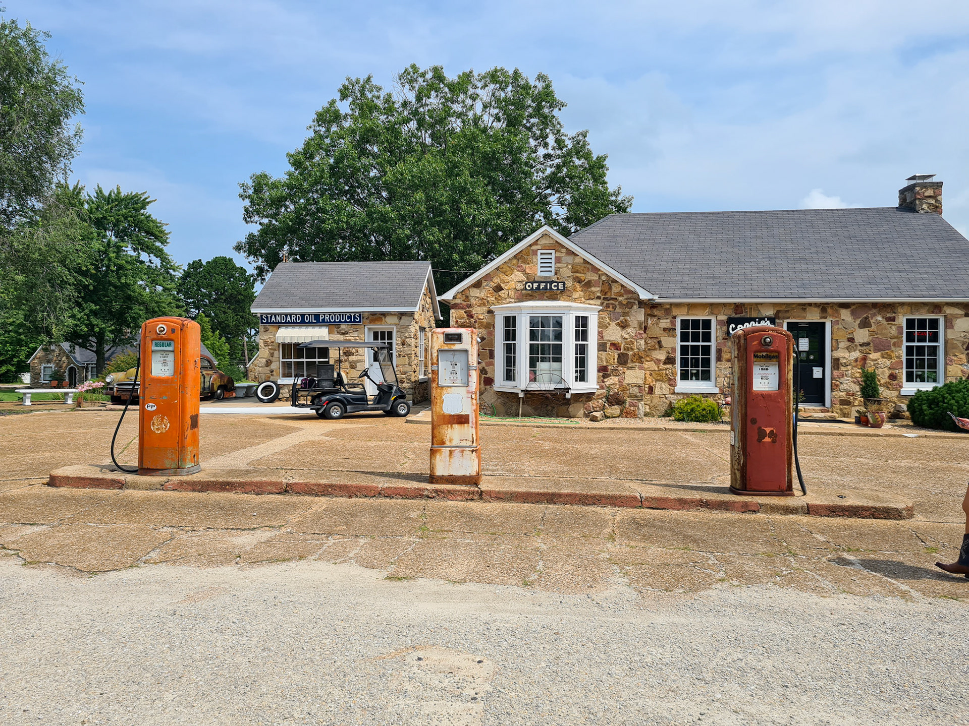 Tammel tankstation ved Wagon Wheel Motel i Cuba
