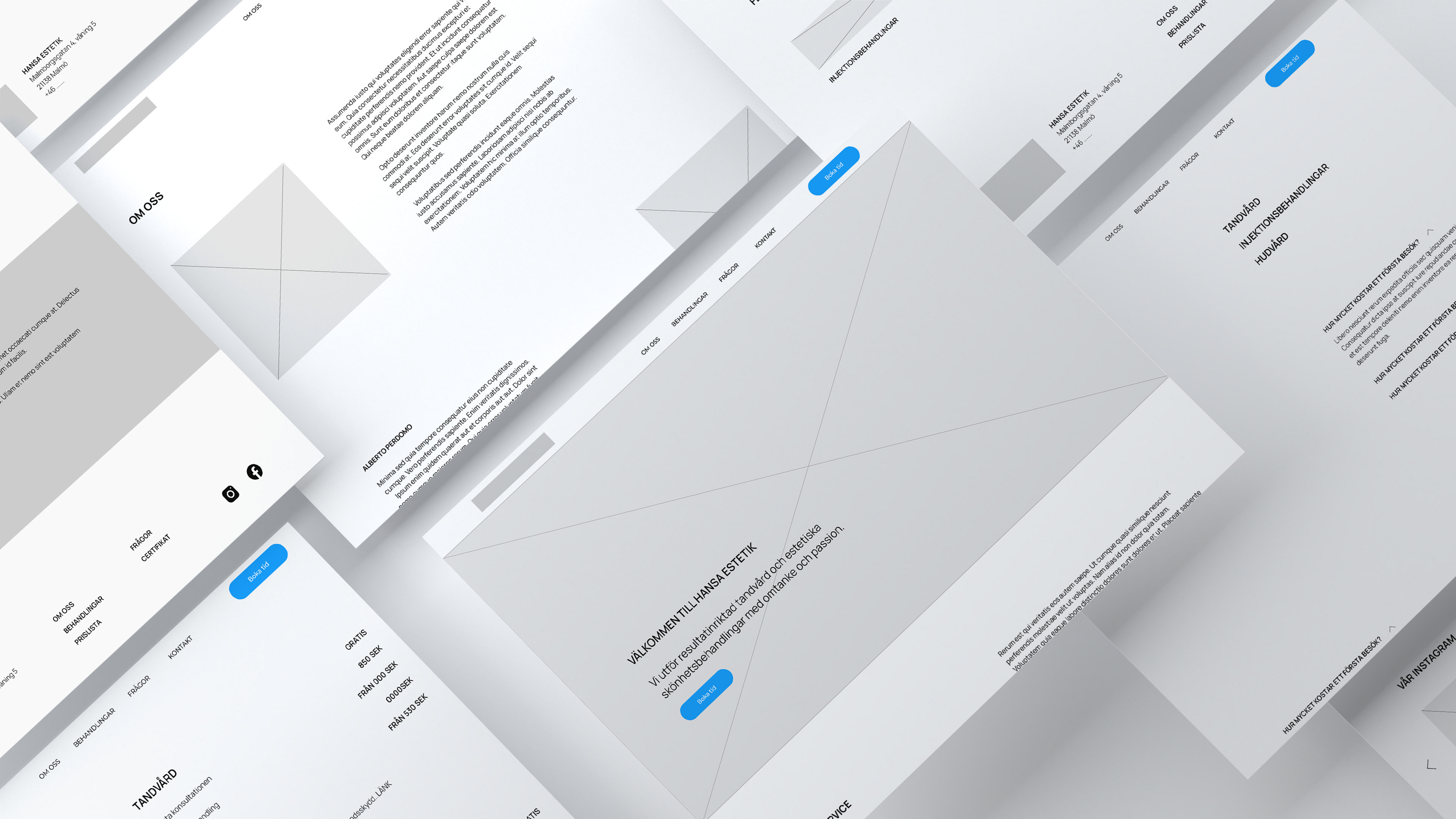 The final LoFi-wireframes