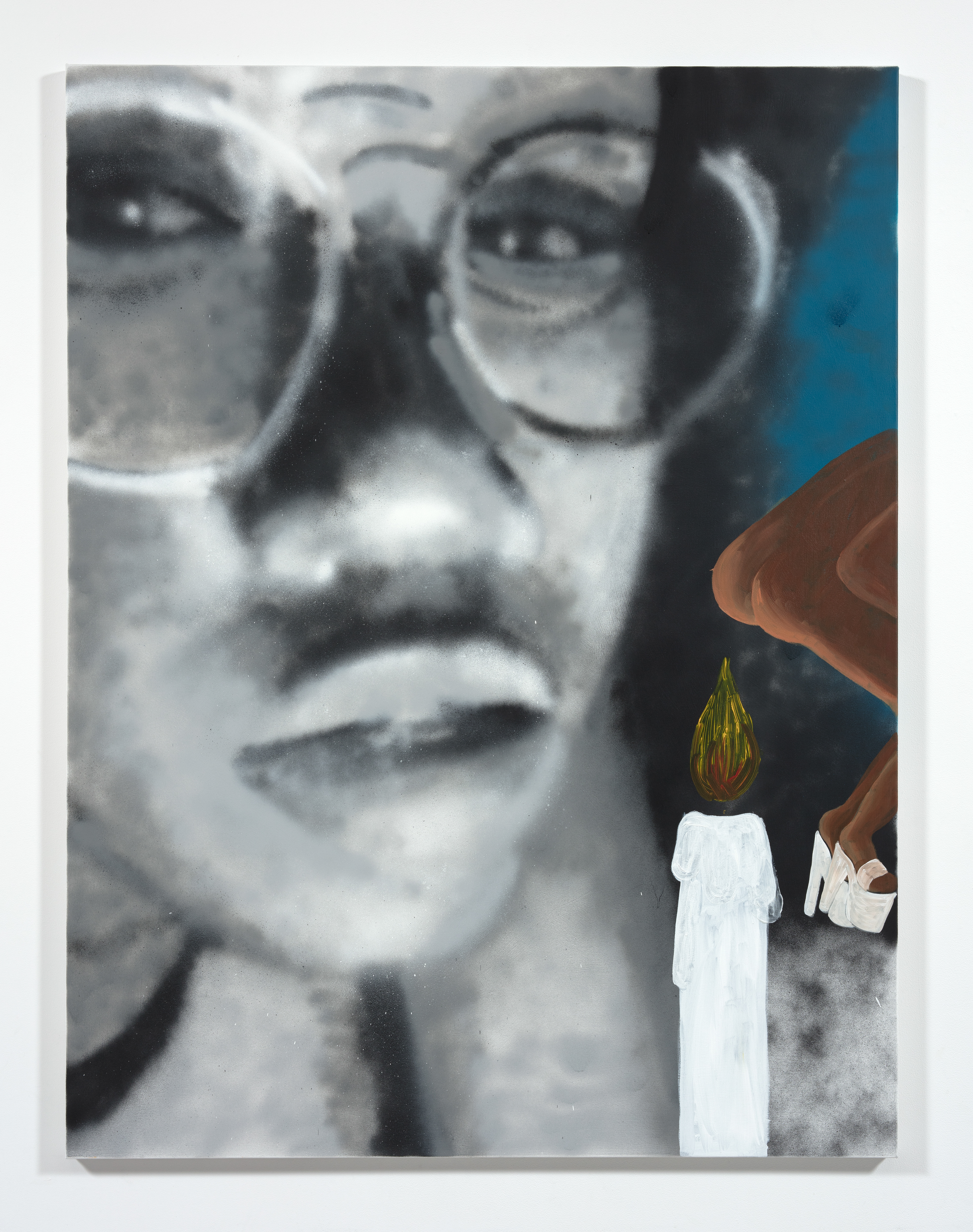 Toasting Those Buns Acrylic and Spray Paint on Canvas, 200cm x 160cm, 2021