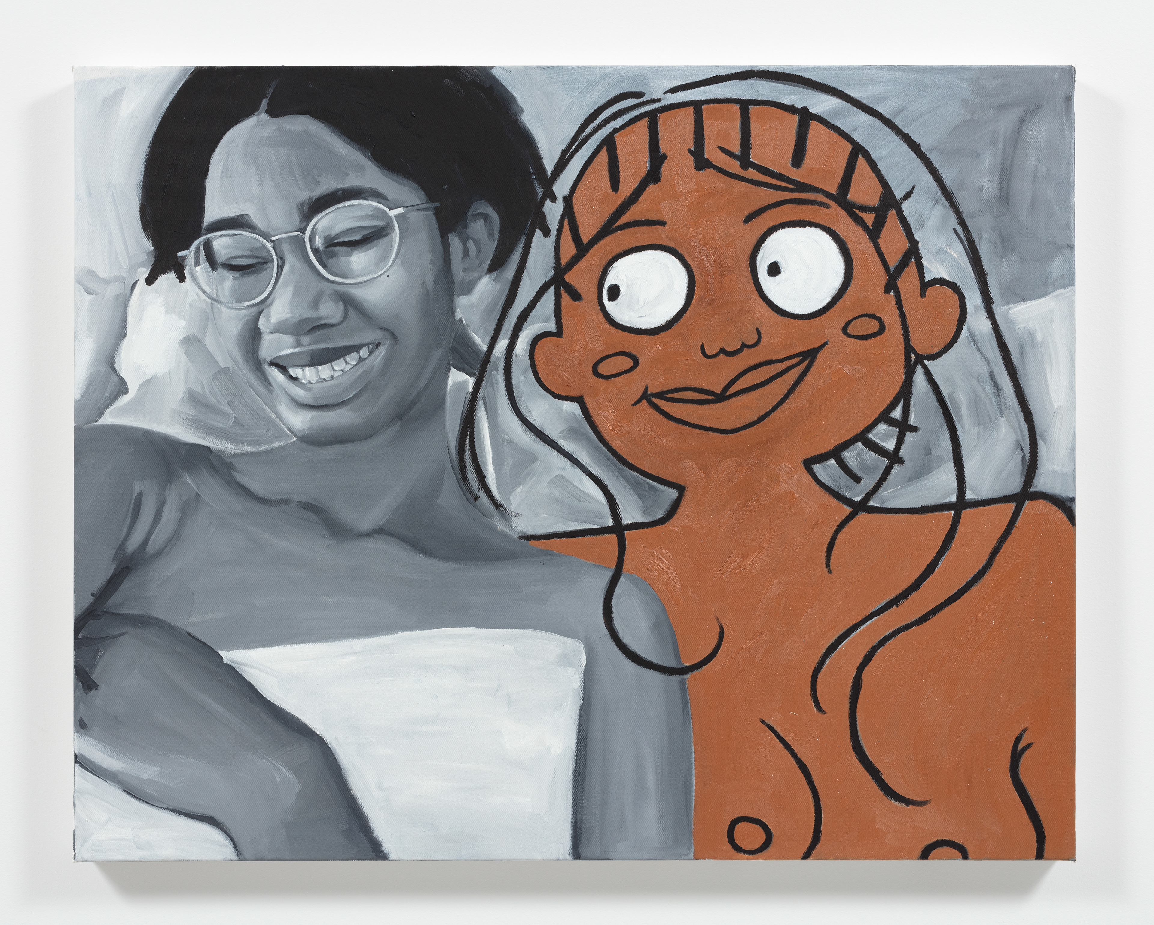 When You're Smiling, 2022 Acrylic on canvas 31 1 /2 x 39 1 /2 inches (80 x 100.3 cm)