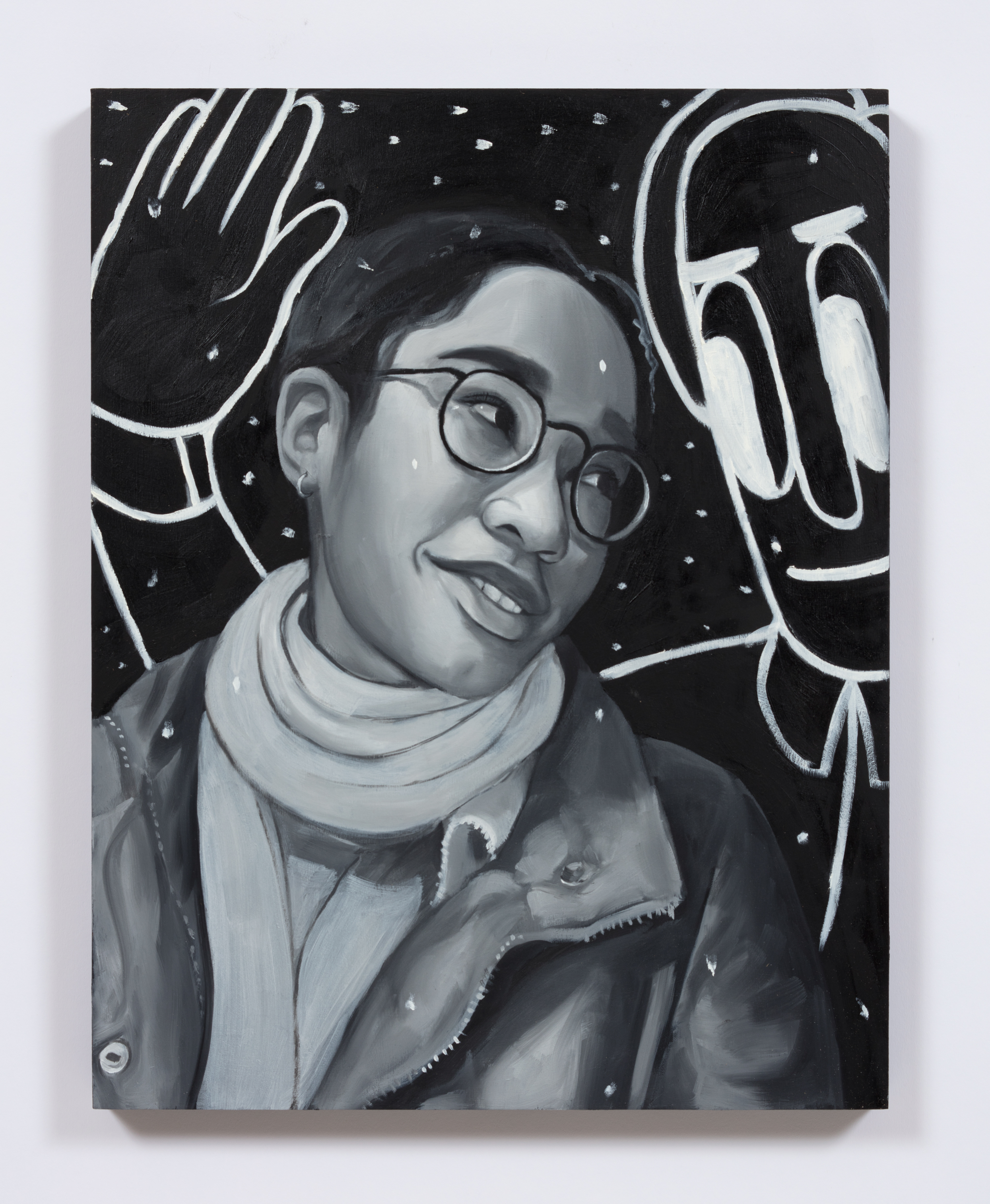 "Snow Day (The Slap)" Oil on Panel (16" x 20") 2019