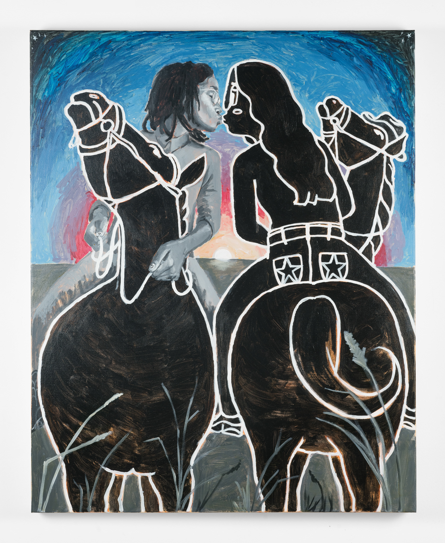 Wild Horses, 2023 Acrylic on canvas 39 3 /8 x 31 1 /2 inches (100 x 80 cm)