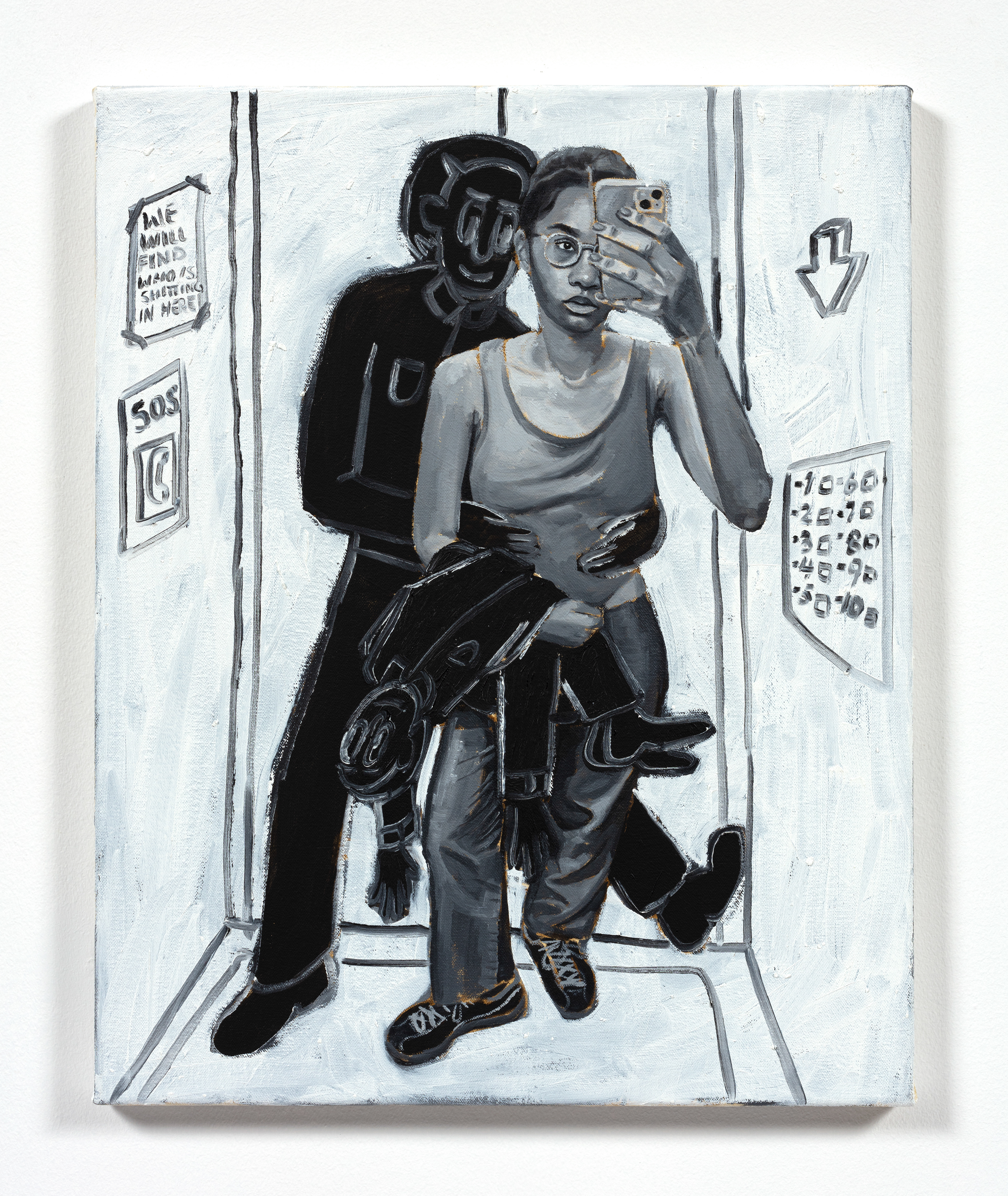 It's Going Down, 2023 Oil on canvas 19 5 /8 x 15 3 /4 inches (50 x 40 cm)