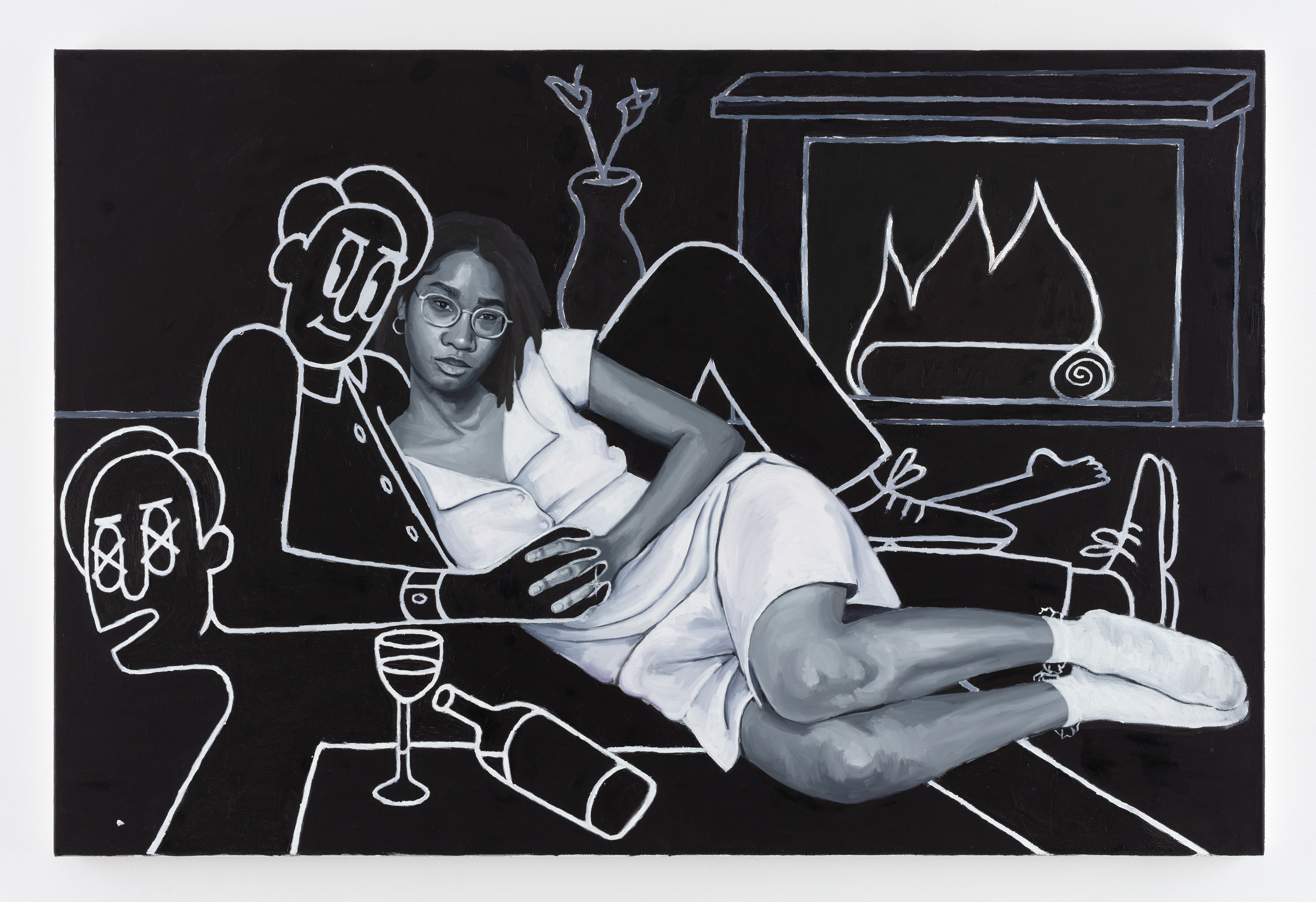 Cabin Fever, 2023 Oil on canvas 47 1 /4 x 70 7 /8 inches (120 x 180 cm)