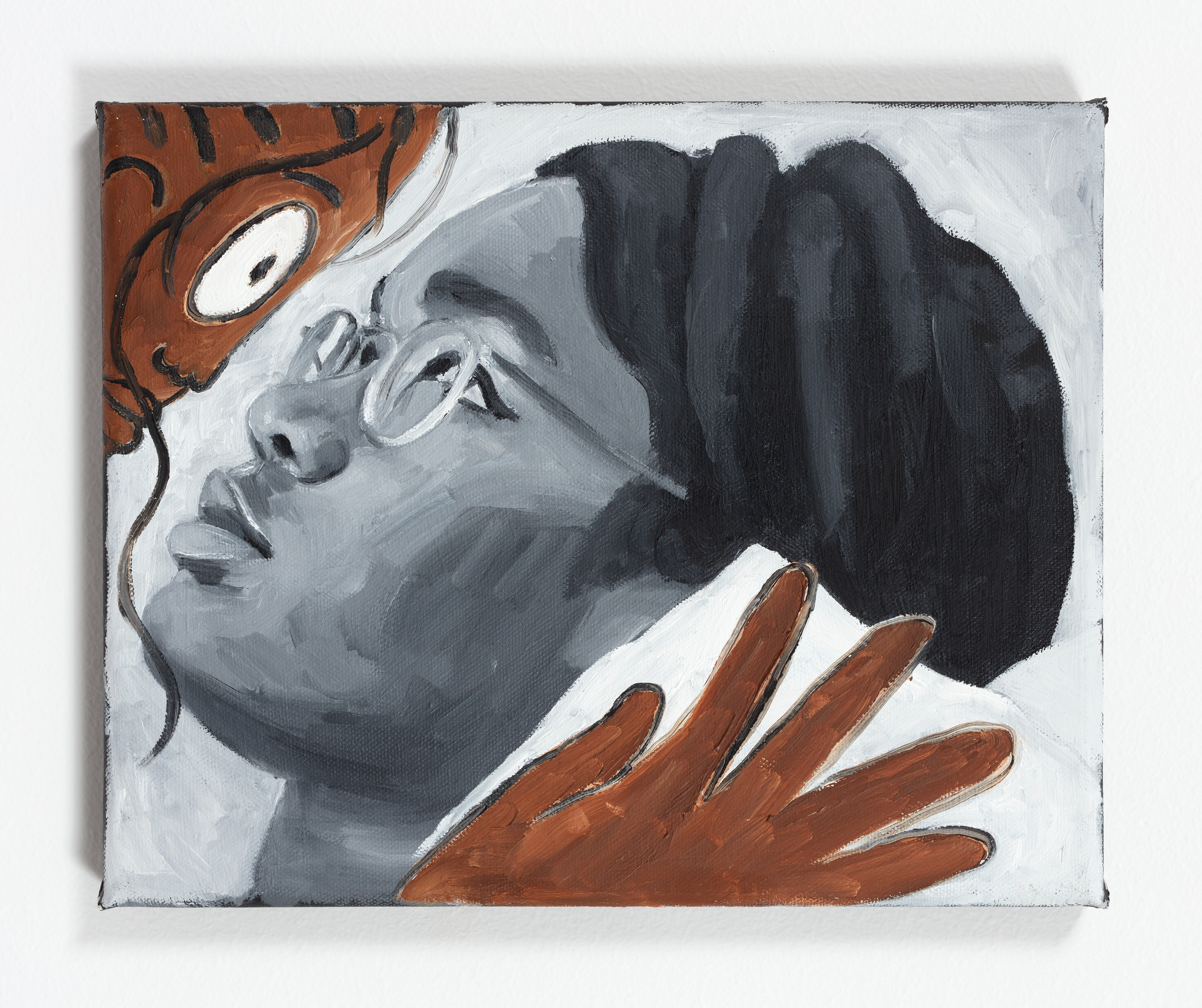 The Female Gaze, 2022 Oil on canvas 9 1 /2 x 12 inches (24.1 x 30.5 cm)