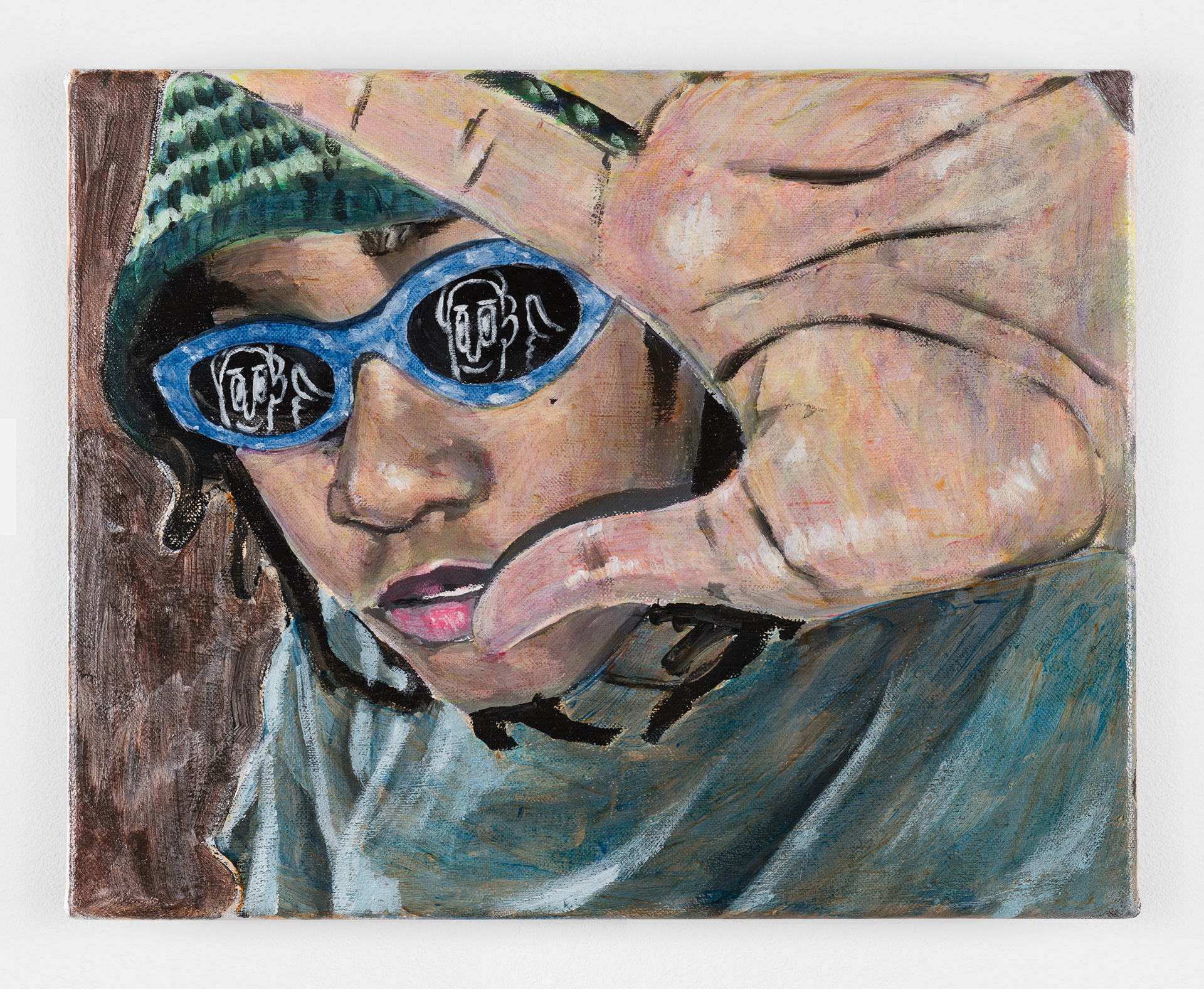 Boundaries, 2023 Acrylic on canvas 11 x 13 3 /4 inches (28 x 35 cm)