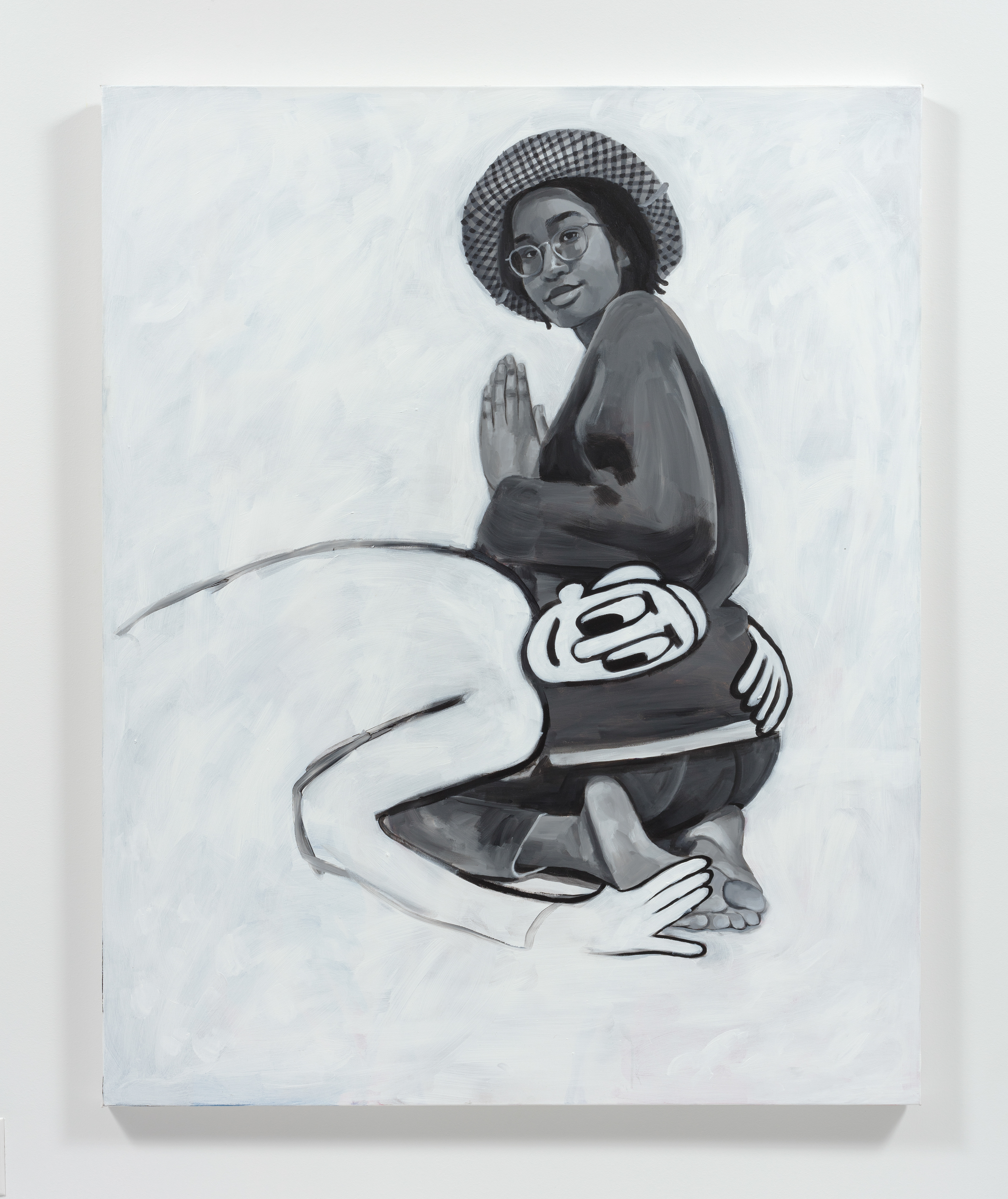 Footwork, 2022 Acrylic on canvas 59 1 /4 x 47 1 /4 inches (150.5 x 120 cm)