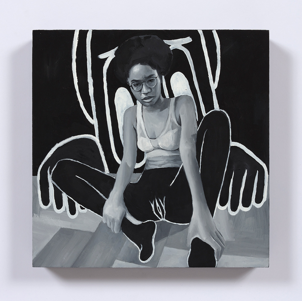 Nightmare 1 2020. Oil on panel, 11 3/4 x 11 3/4 inches (30 x 30 cm)