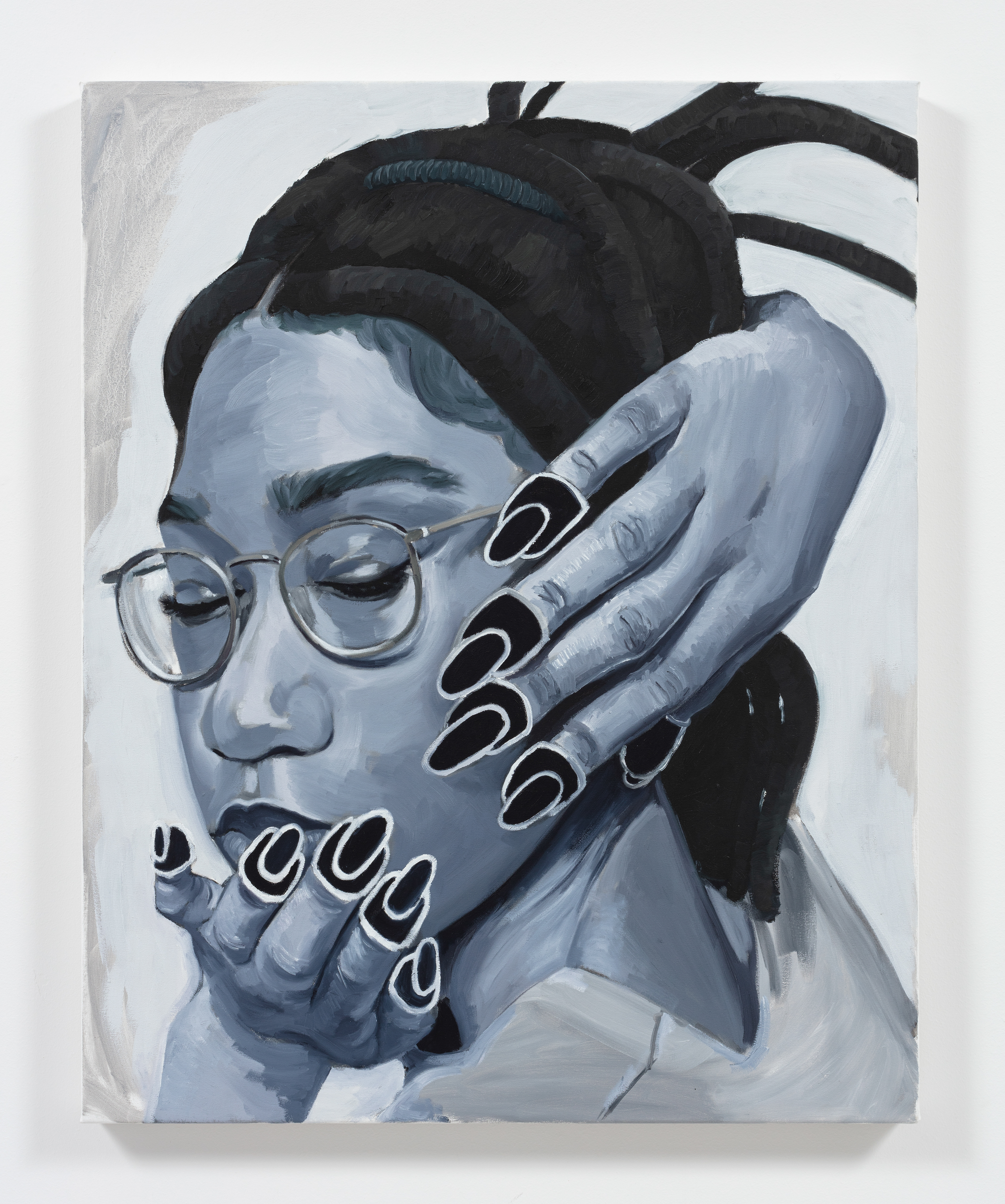 Glitter Girl, 2023 Oil on canvas 39 3 /8 x 31 1 /2 inches (100 x 80 cm)