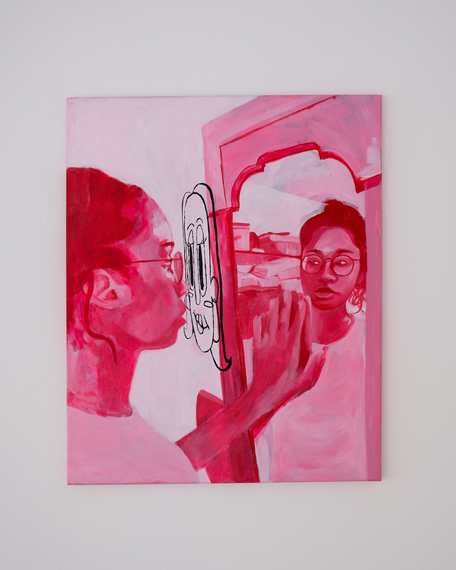 Through The Looking Glass Acrylic on Canvas, 80cm x 65cm, 2021