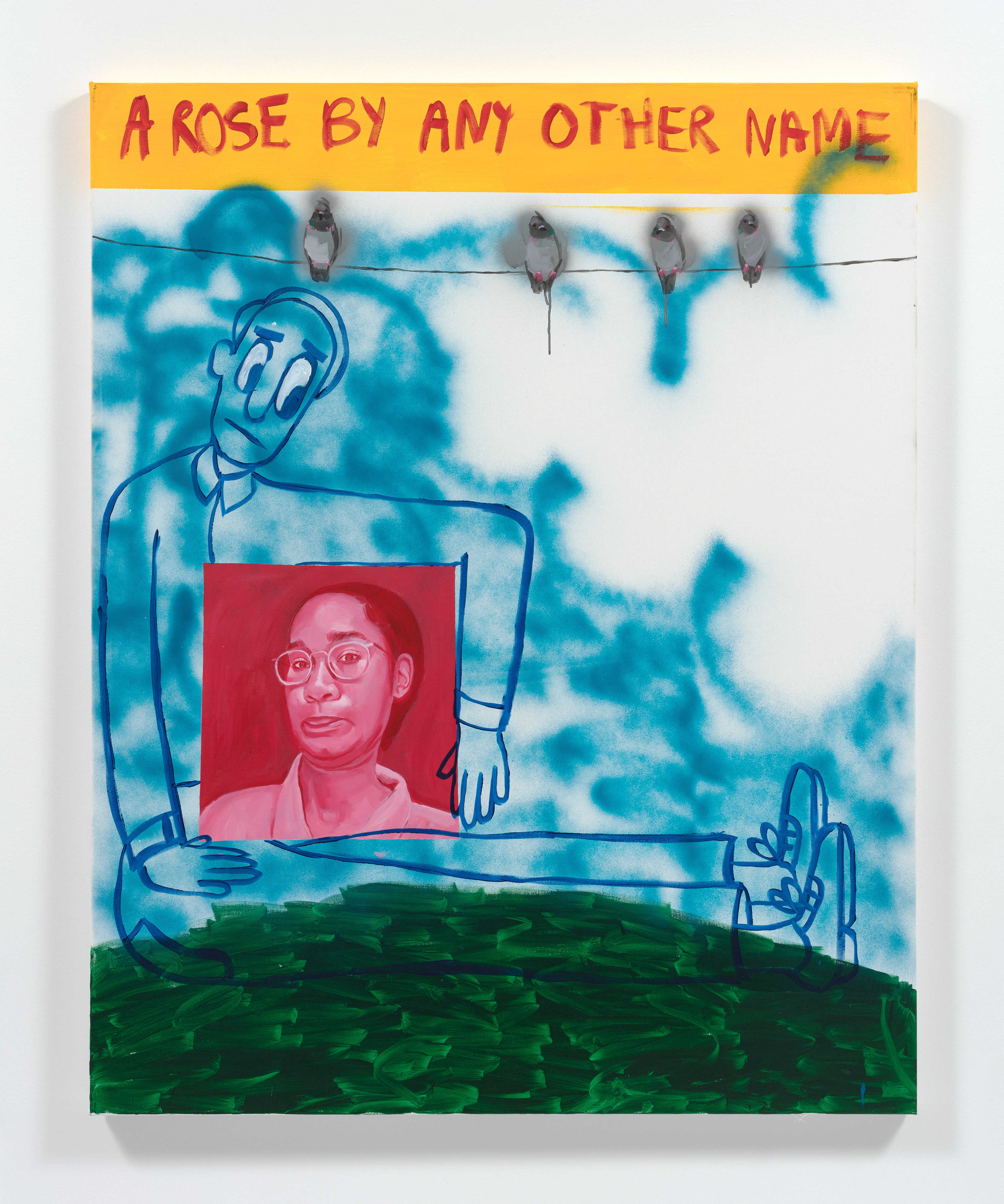  A Rose By Any Other Name , 2022 Acrylic on canvas 59 1 /4 x 47 1 /4 inches (150.5 x 120 cm)