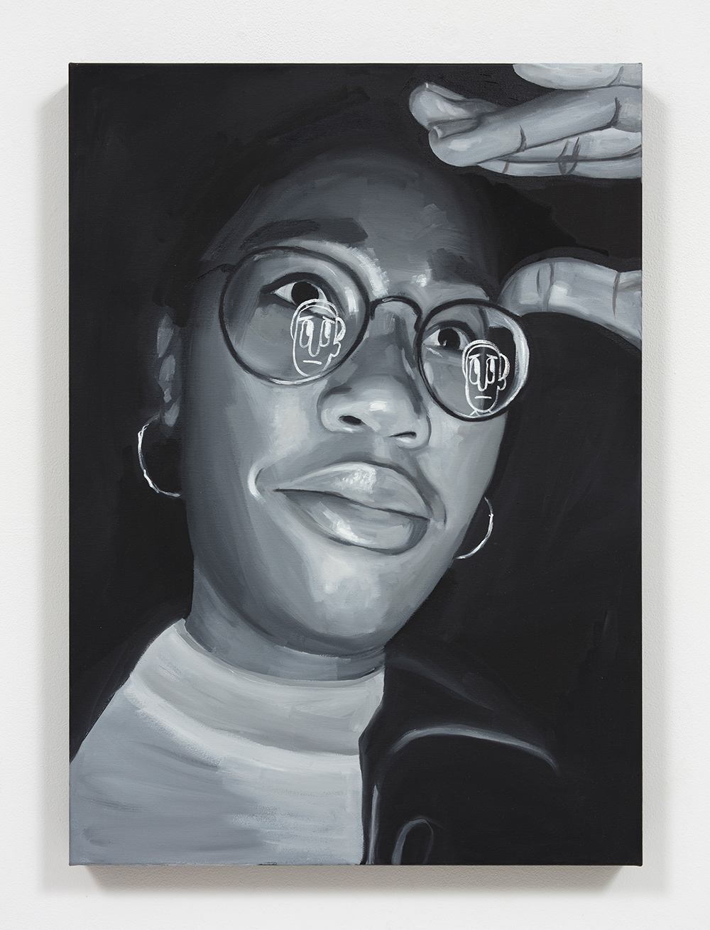 Excuse me? 2020. Oil on canvas, 27 1/2 x 19 5/8 inches (70 x 50 cm)Excuse me? 2020. Oil on canvas, 27 1/2 x 19 5/8 inches (70 x 50 cm)