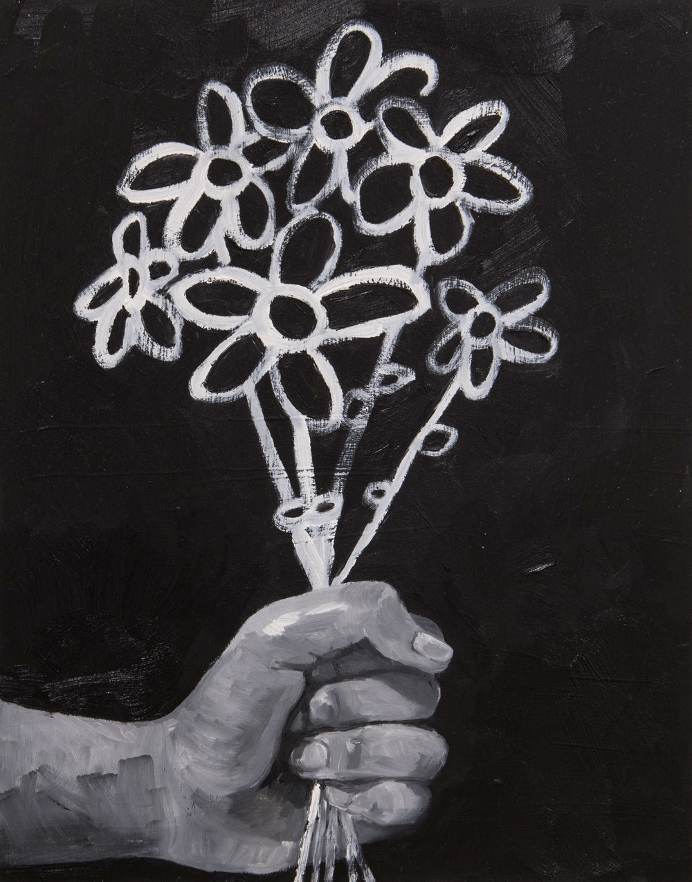 "Flowers for You" 2018 (16"x11") Oil on Panel