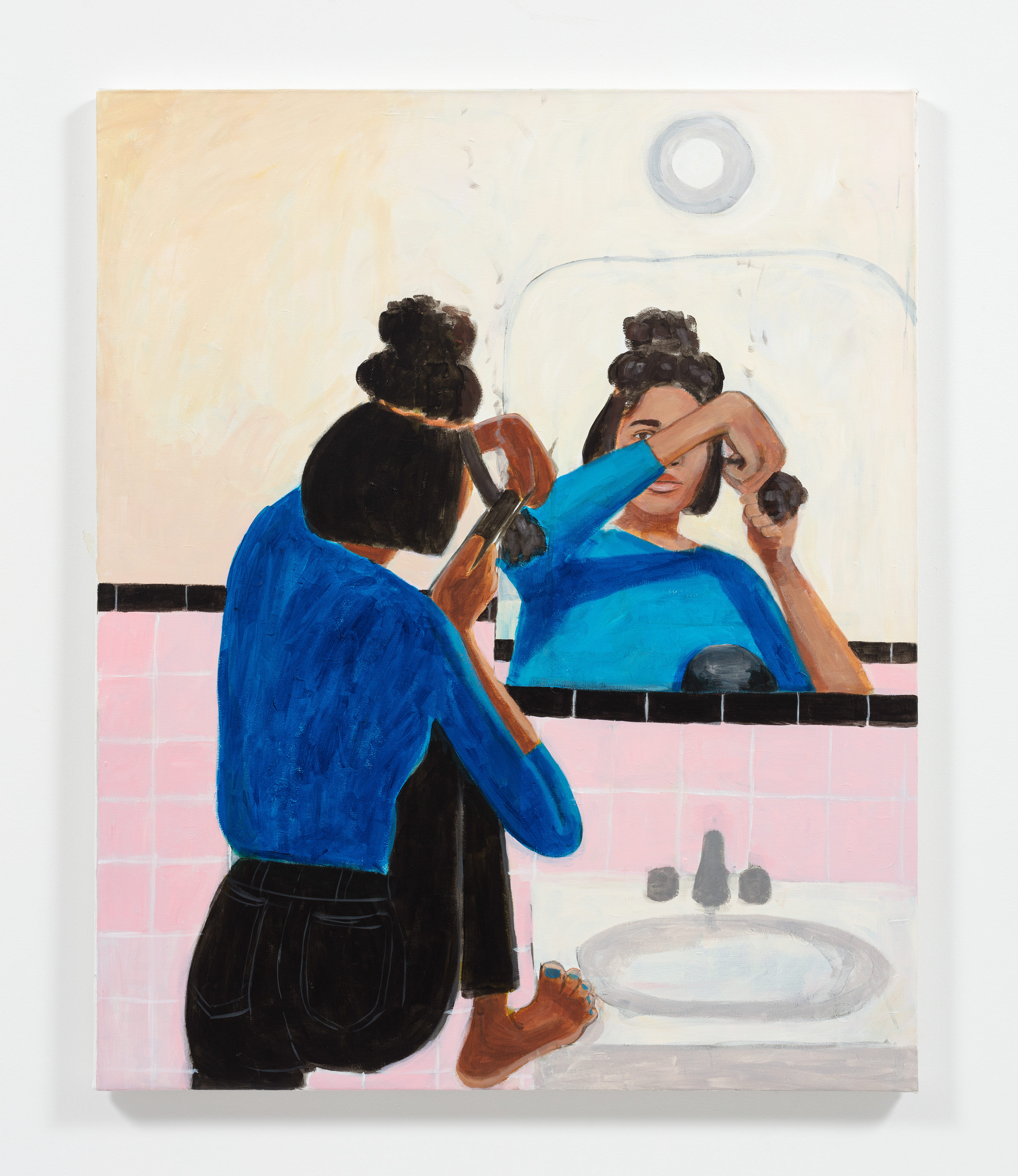 The Chase Method, 2022 Oil on canvas 43 1 /2 x 35 1 /2 inches (110.5 x 90.2 cm)